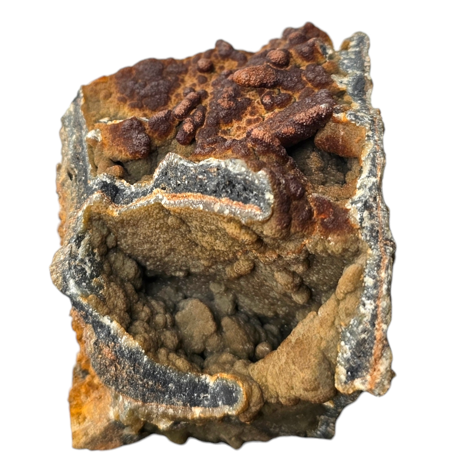 1.7 Lbs Smithsonite Specimen – Rare 3 Colors 770 g 9x8x6 cm – Unique Ojuela Min