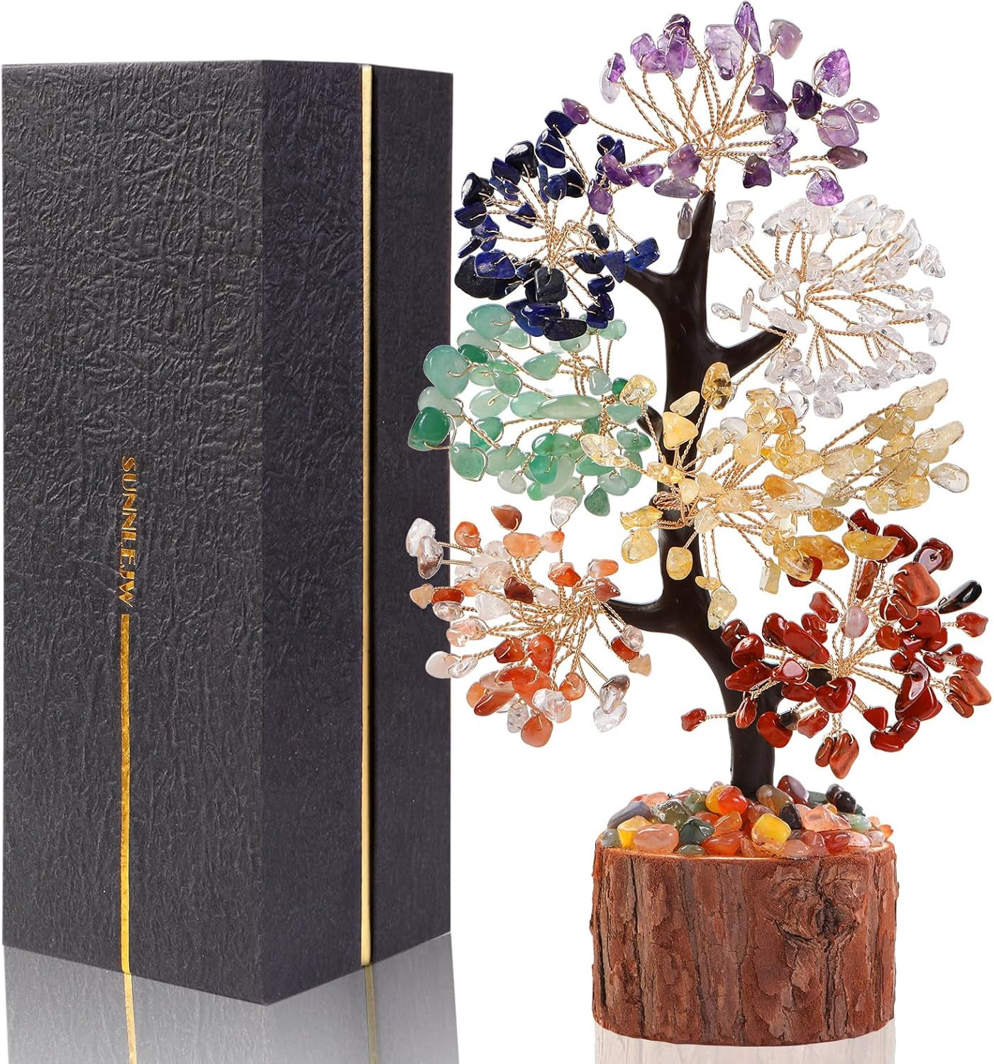 7 Chakra Crystal Tree of Life,Birthday Gifts for Women, Healing Crystal and Ston