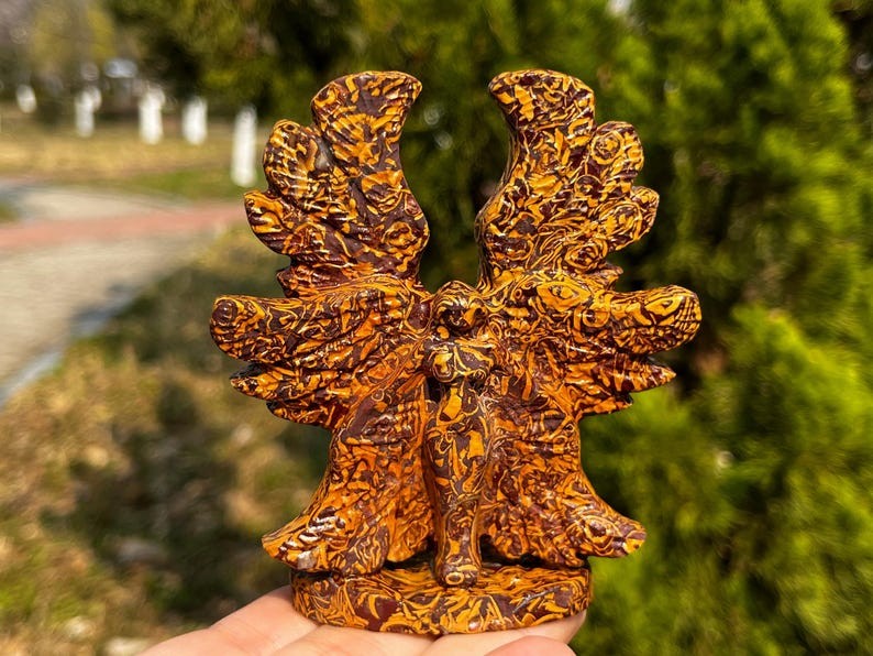 3.8”Mariam jasper angel carving Natural Quartz crystal,Seraph Statue,Decoration