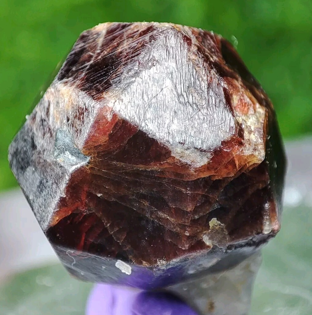 Spessartine Garnet Dodecahedron Crystal Combined With Muscovite Mica-Shigar,Pak.
