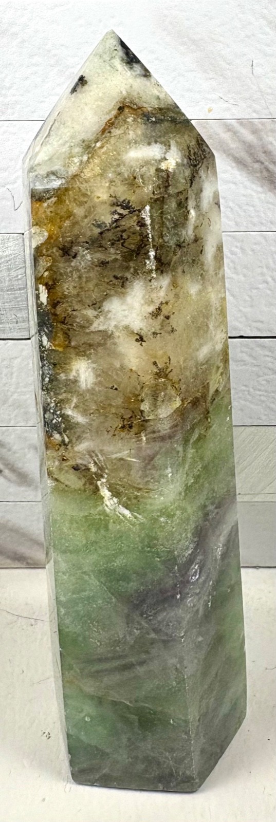 4.6″ Mixed Material Crystal Tower *FREE SHIPPING ON $35+*