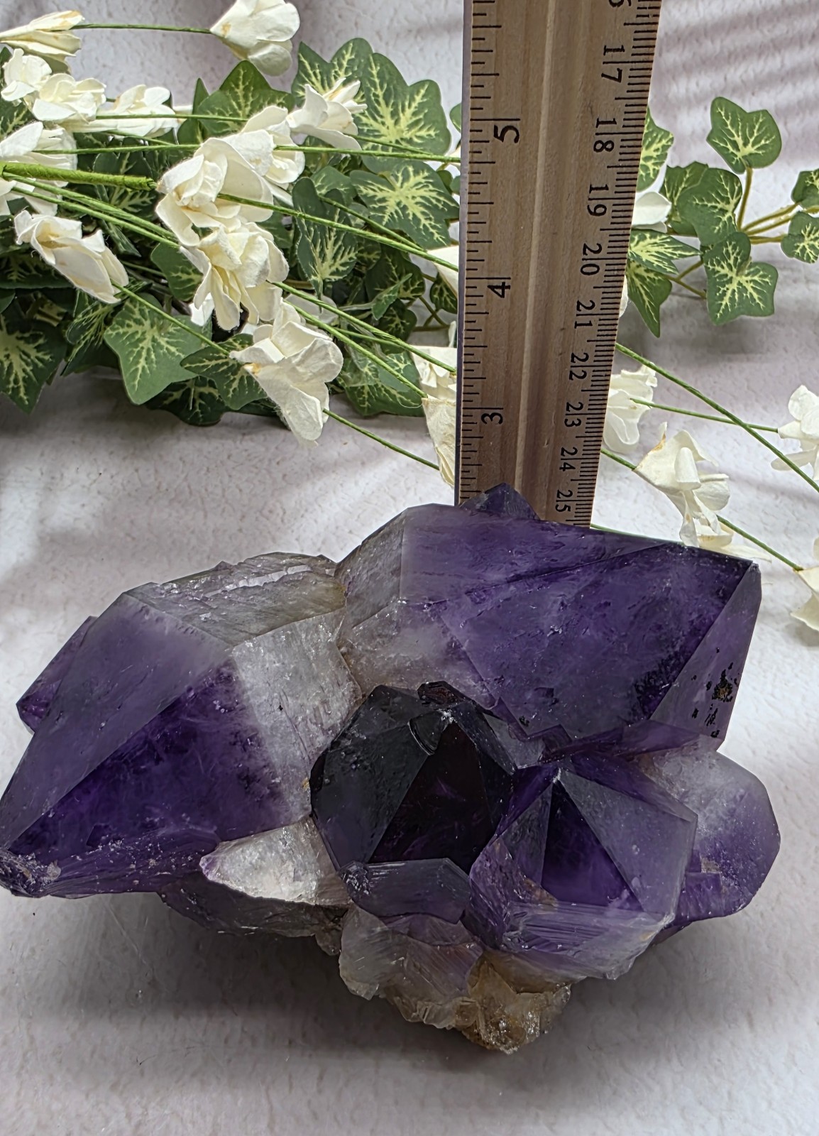 Enchanting 2lb+ Raw Amethyst Cluster – Deep Purple Crystals Formed Over Millions