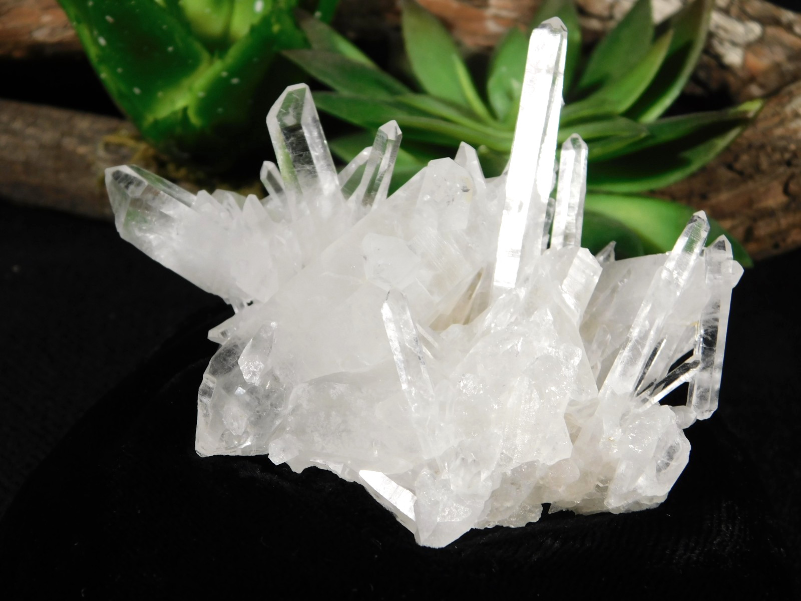 SUPER! TRANSLUCENT Quartz Crystal Cluster Collier Creek ARKANSAS 104gr