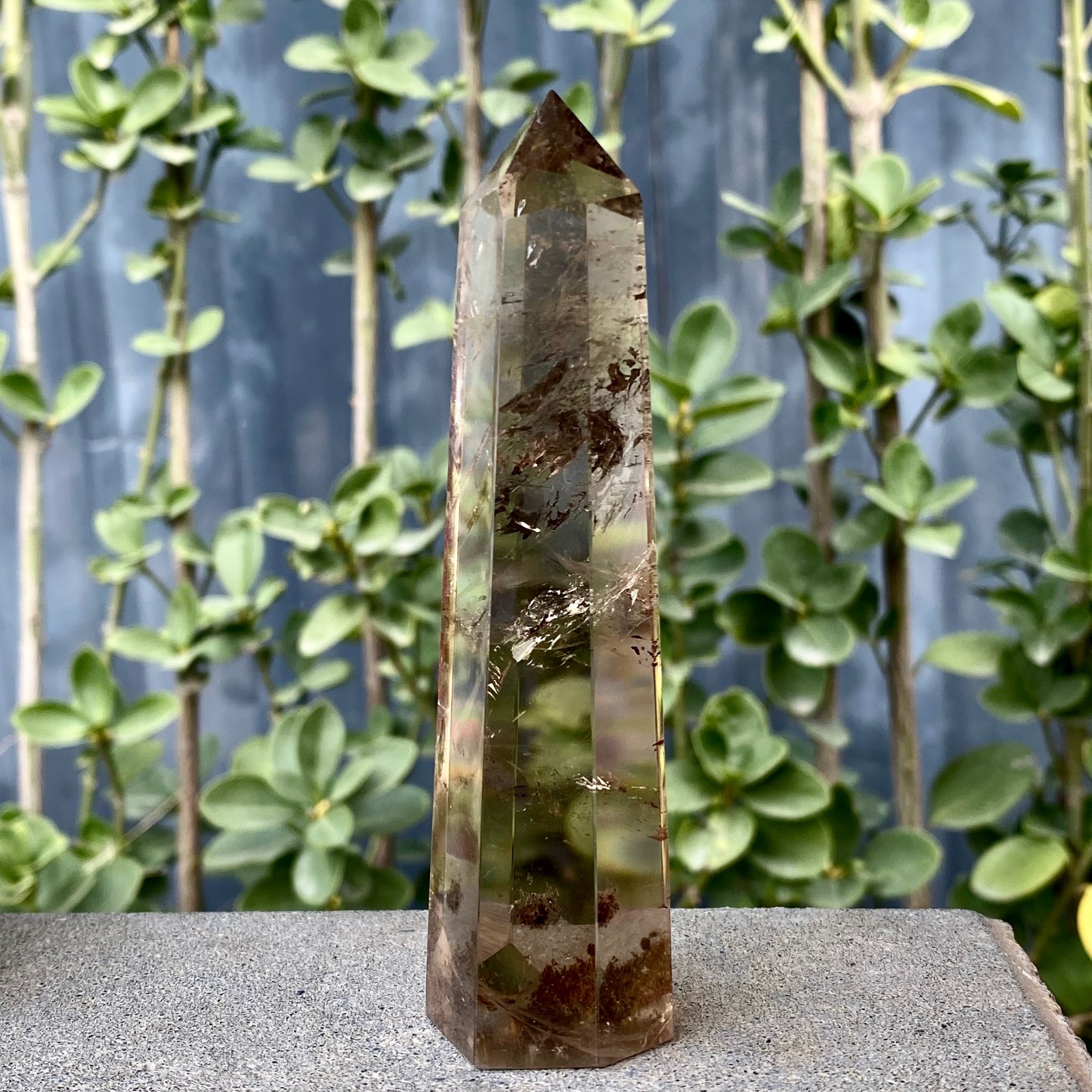148G Natural White crystal pillar quartz crystal reiki healing