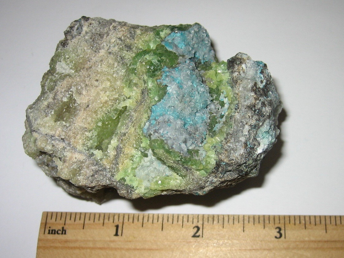 3.2″ BEAUTIFUL NATURAL GREEN & BLUE SMITHSONITE CRYSTAL CLUSTER AZ USA 328.3g *A
