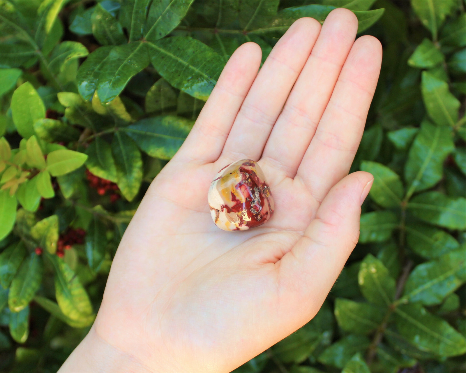 Mookaite Jasper Tumbled Stone (Crystal Healing Tumble Mookite Chakra Stone)