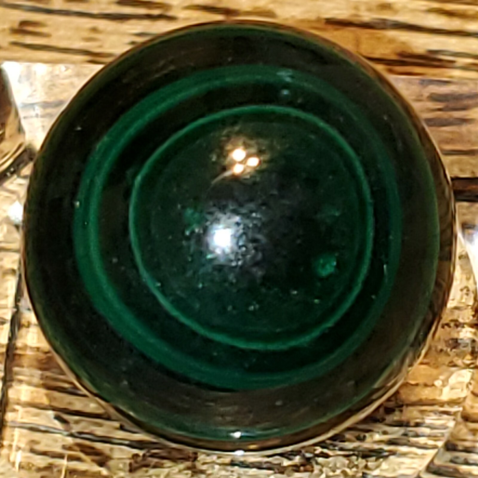 Malachite Crystal Sphere Ball Orb 19.7mm 18g.