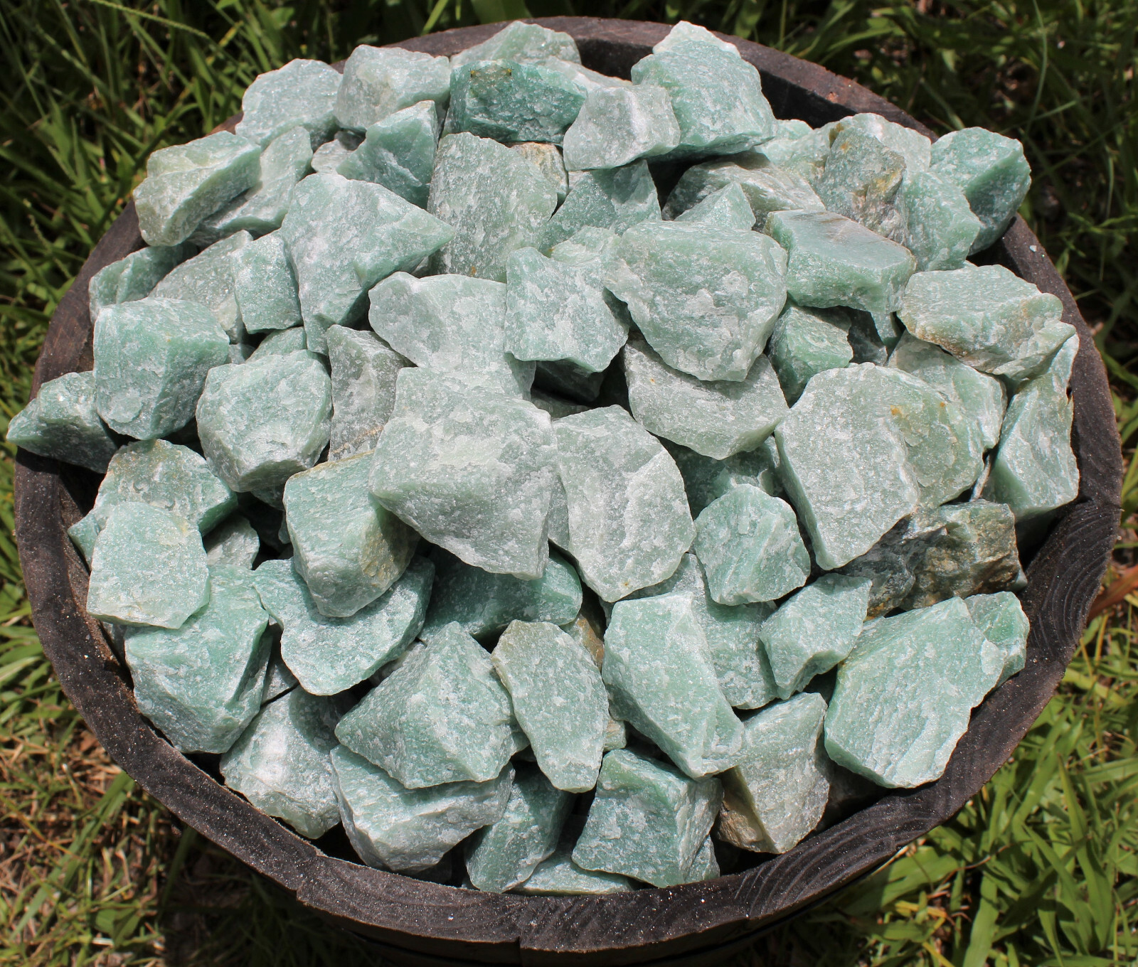 Green Aventurine Rough Natural Stones Bulk Lots (Raw Crystals, Raw Green Quartz)