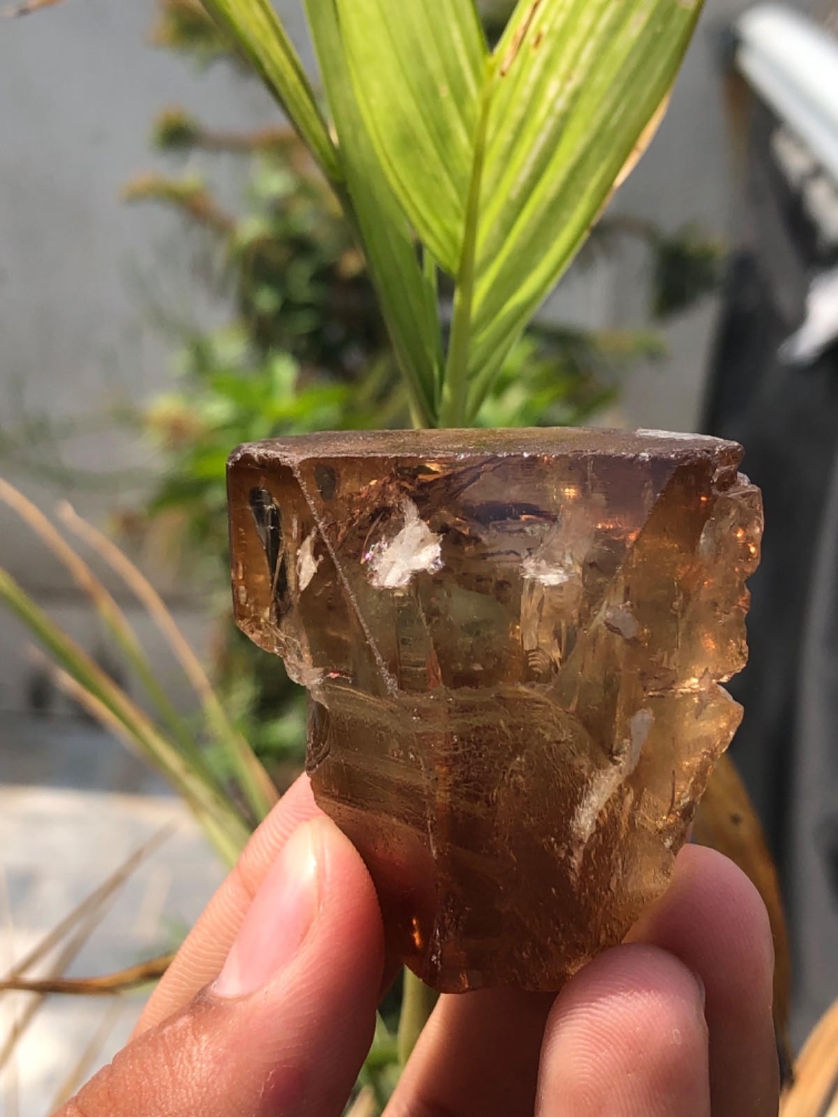 142 Grams Heated terminated topaz Crystal from skardu paksitan