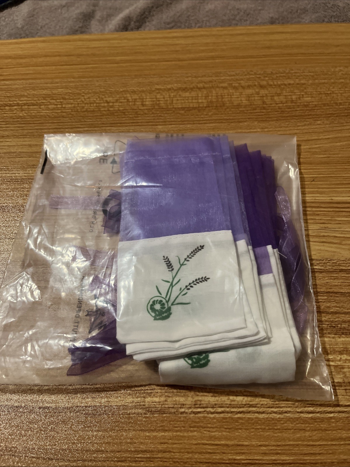 10pcs Lavender Scented Aromatherapy Empty Bags with Transparent Mesh