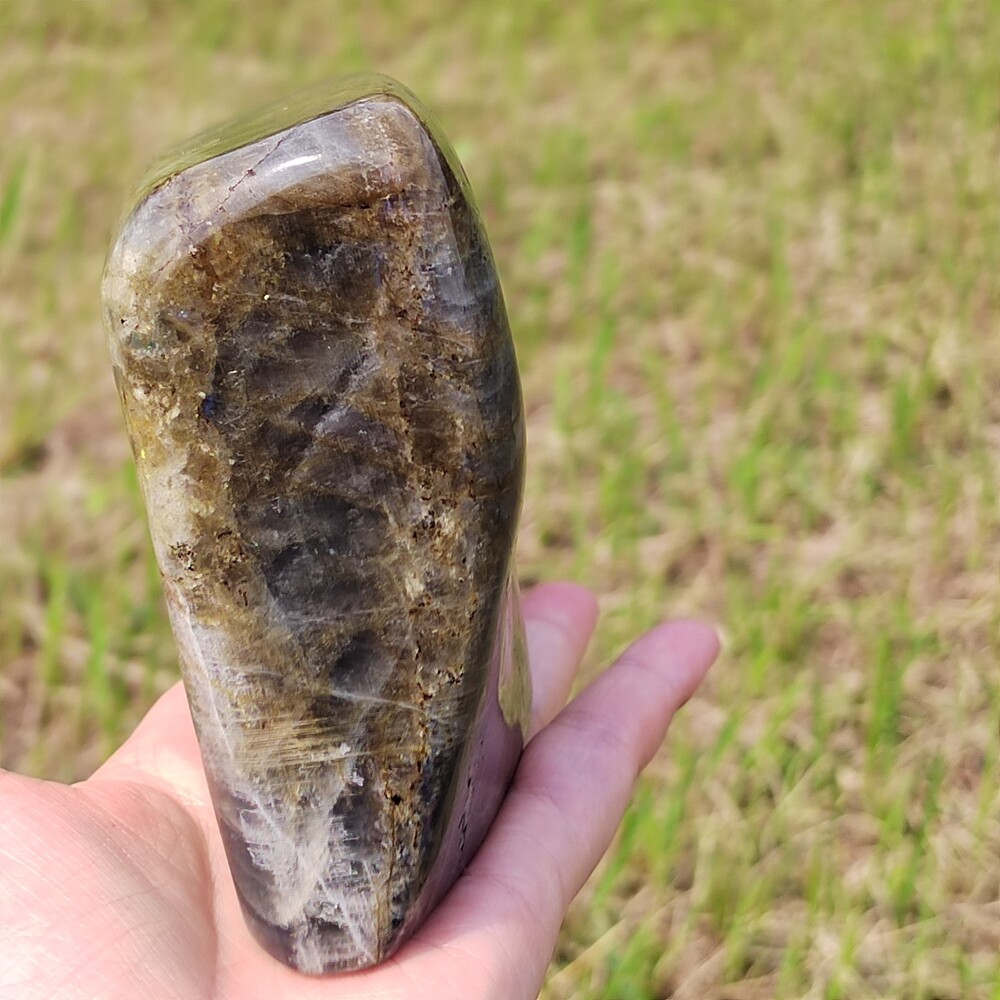 Natural Purple Labradorite Quartz Crystal Spectrolite Mineral Specimen Gem 1197g