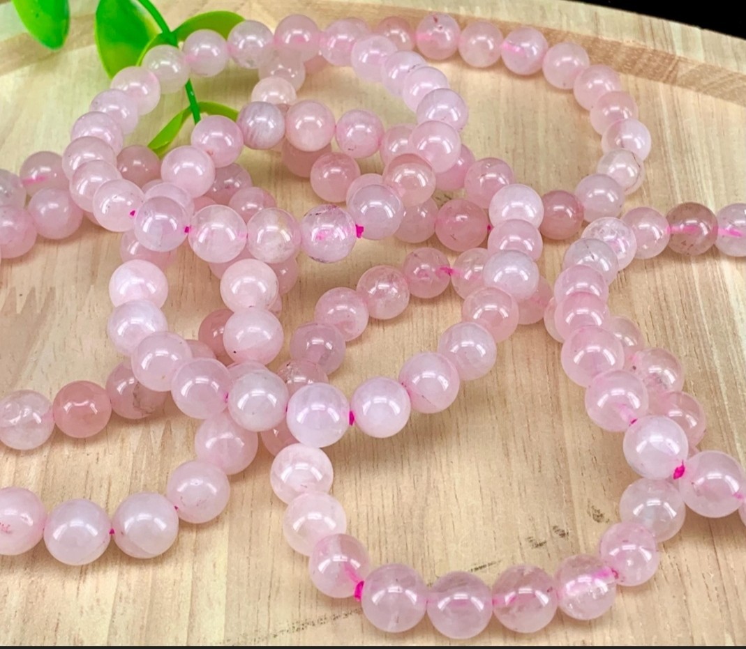 Rouse Quartz Bracelets Healing Crystal Natural Stone A+++