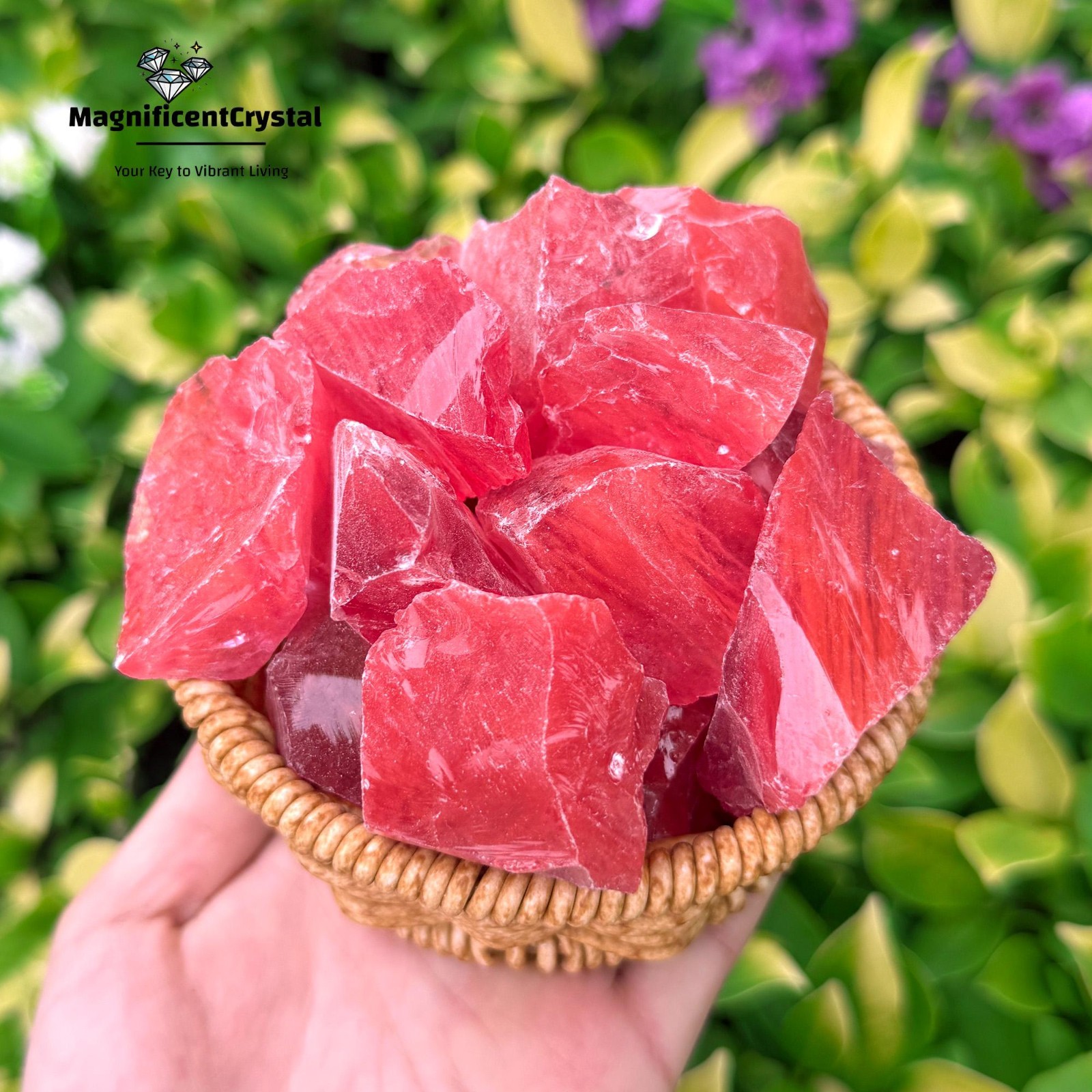 3PCS Raw Cherry Quartz Stone Natural Rough Gemstones Mineral Specimens Crystal