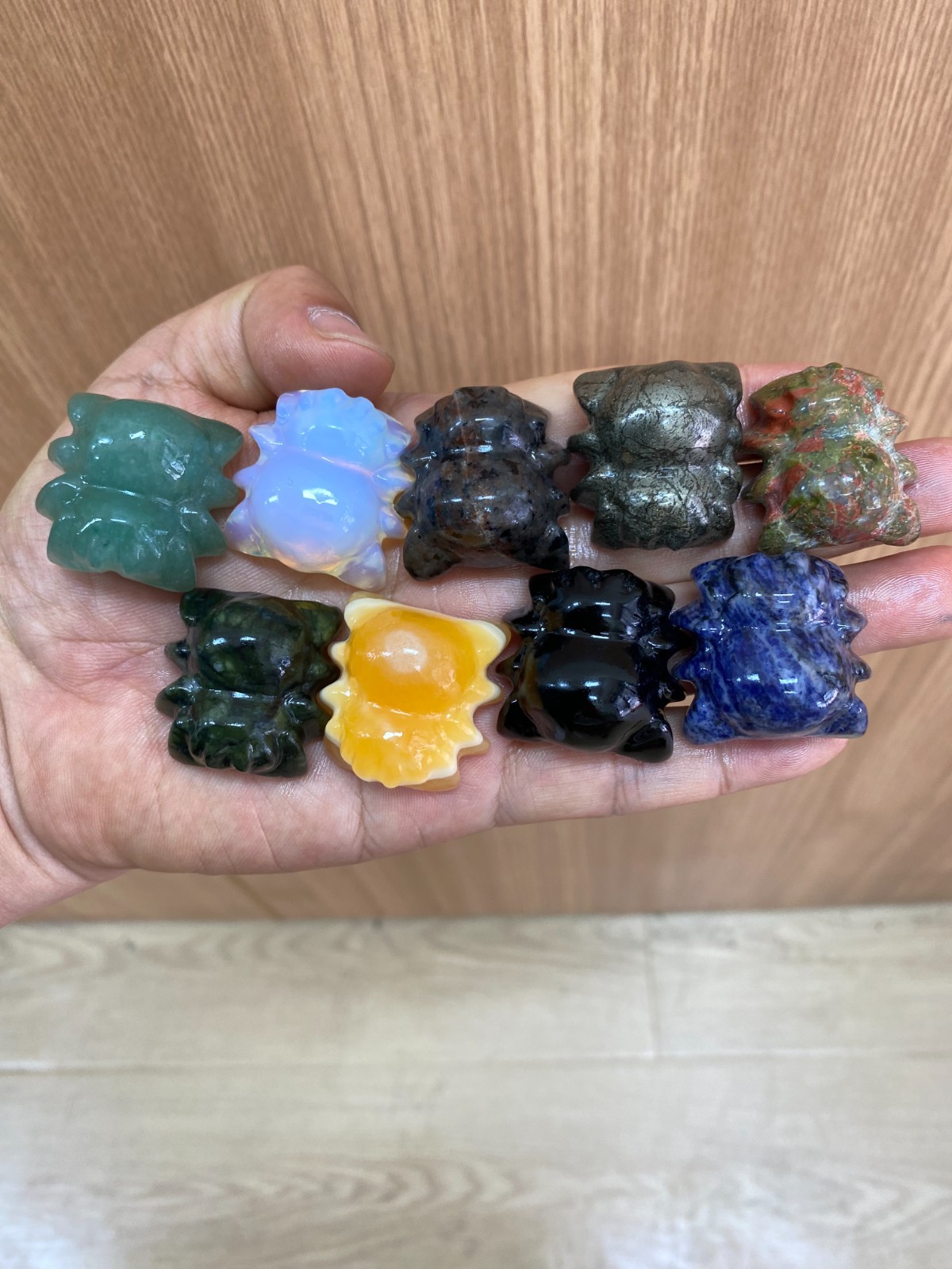 1pc Natural Mixed Quartz Carved Spider skull crystal Reiki healing Gift Decor