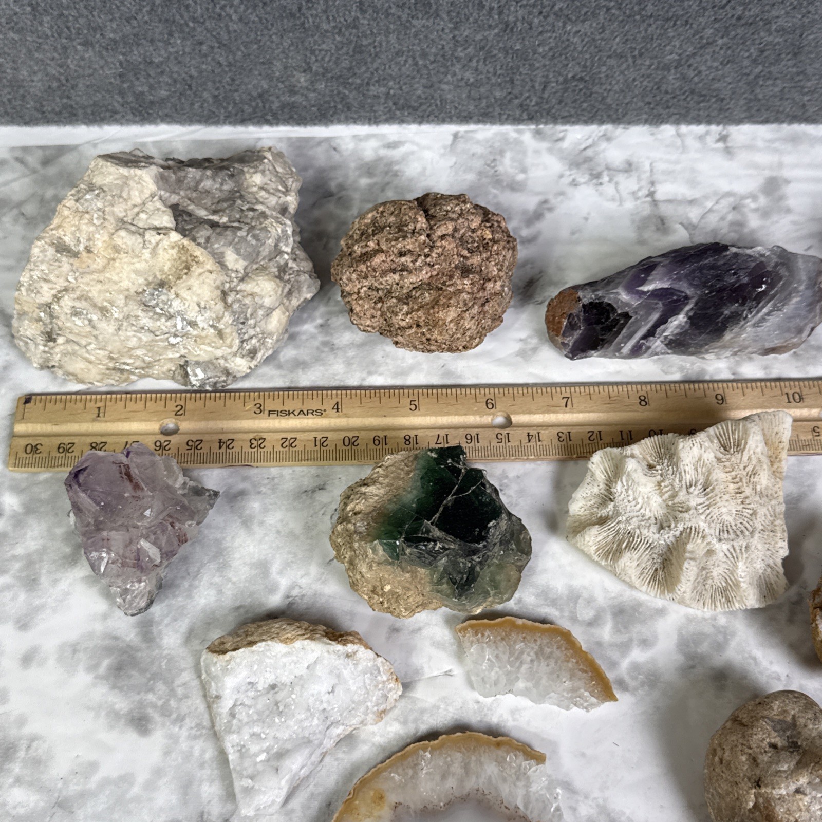 Lot Of Large Crystals Collection Different Minerals #4 Over 3.5 Pounds