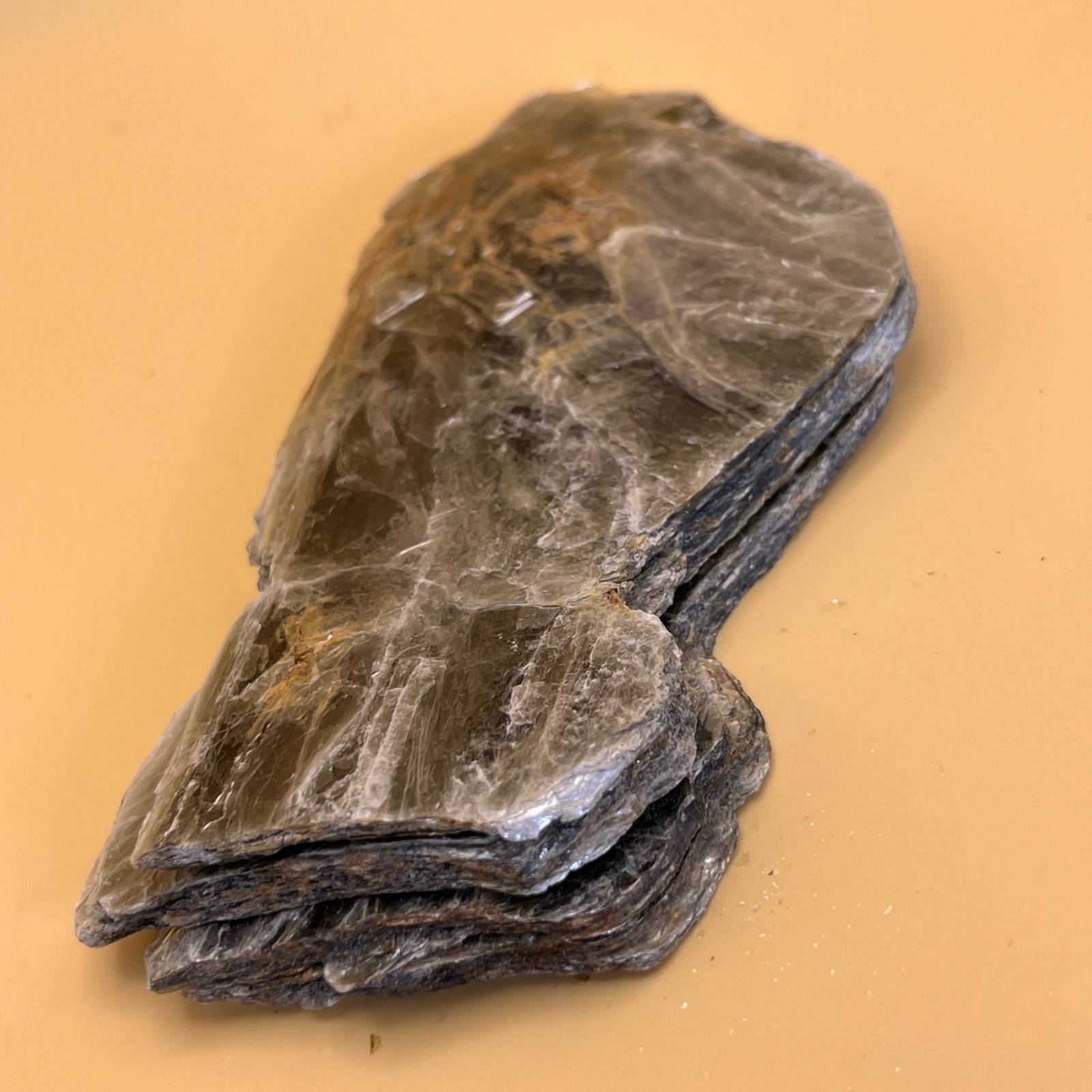 205g Shiny Muscovite Mica Mineral Slab Crystal Quartz USA Pennsylvania 104X72mm