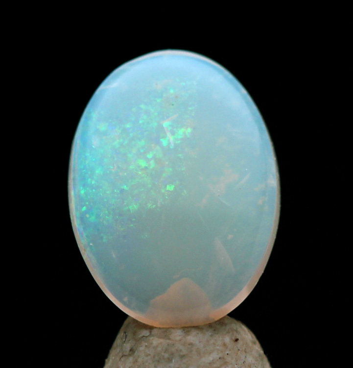 Rare OPAL natural Australia Fire SOLID Matrix BOULDER Gem Cabochon Estate Piece