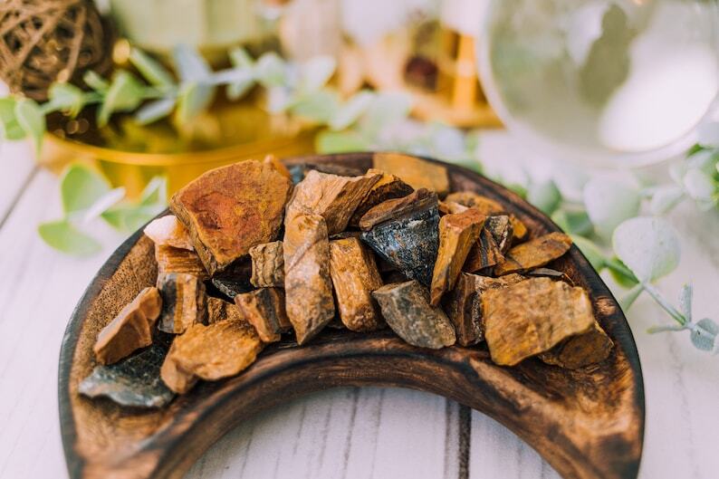 Bulk Raw Tigers Eye Crystal Rough Gem Stones by Pound for Tumbling Healing Reiki