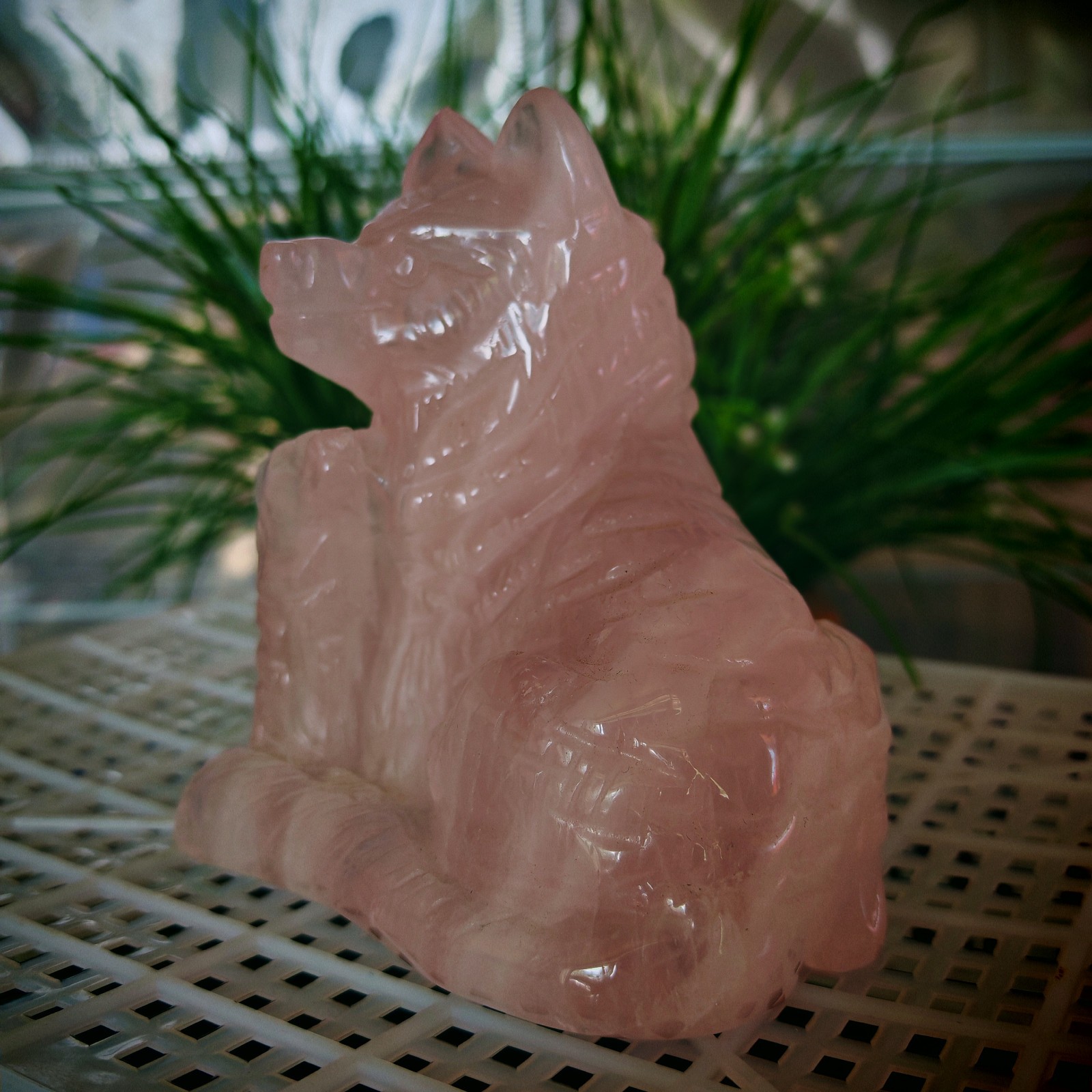 2.86LBTop natural crystal hand carved therapeutic artwork1.30kg