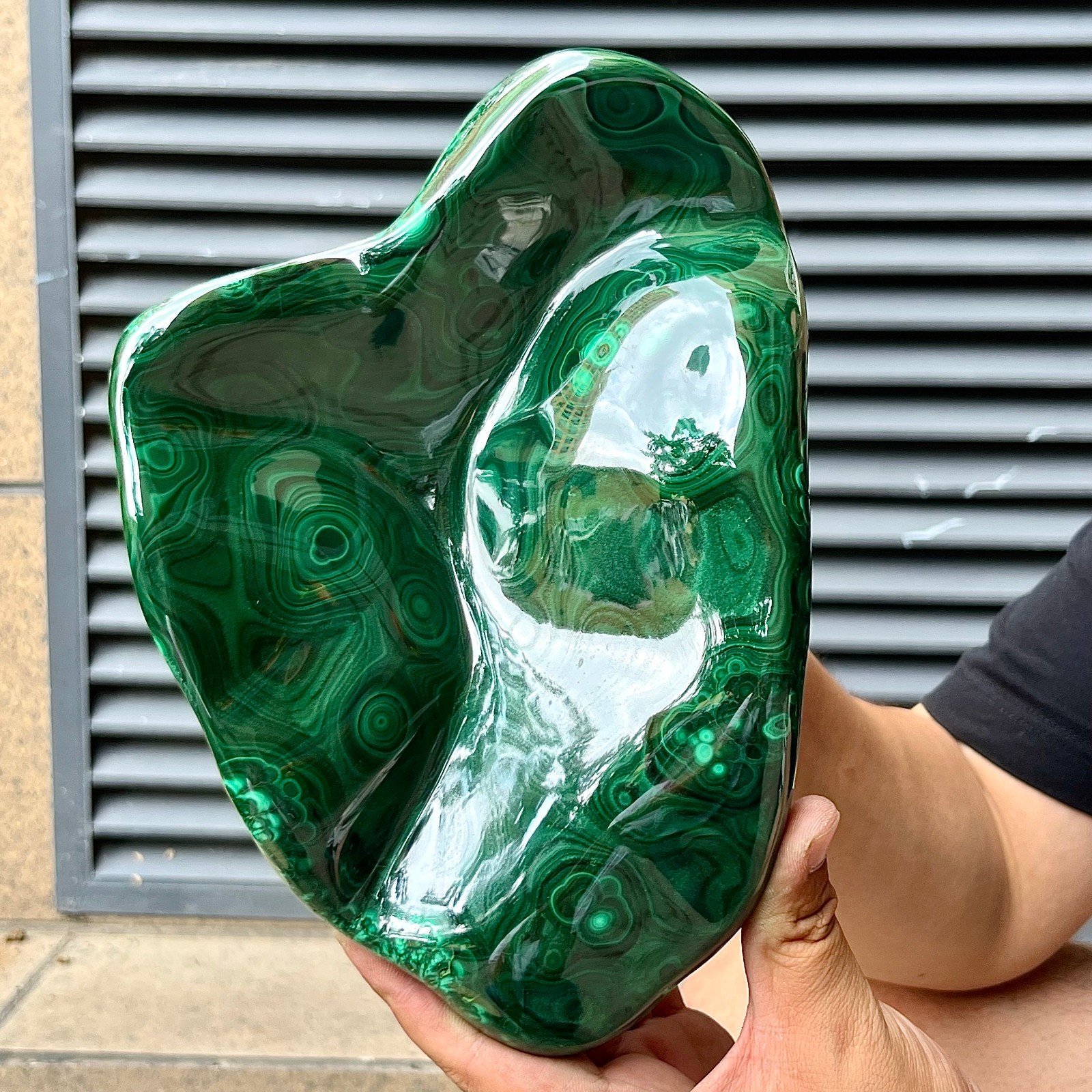 6.4 lb Natural Malachite Stone Polished Gift Display Decor Stone Art