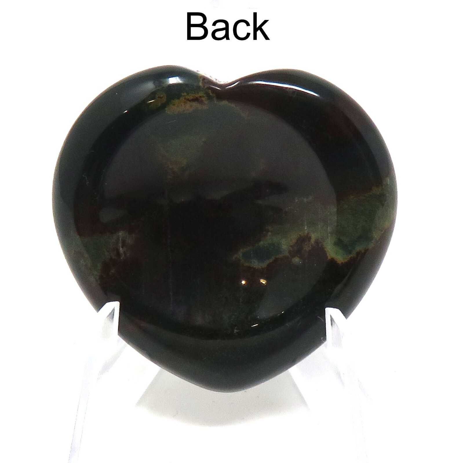 Indian Agate Worry Heart Stone #434- 40mm or 1.57″ – Pocket Stone