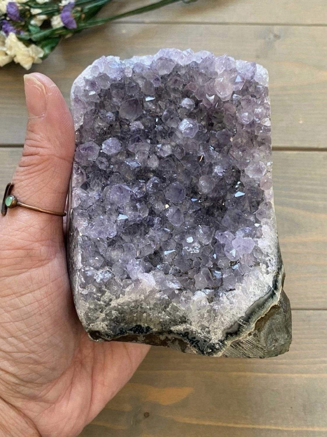 Large Amethyst Cut Base Geode