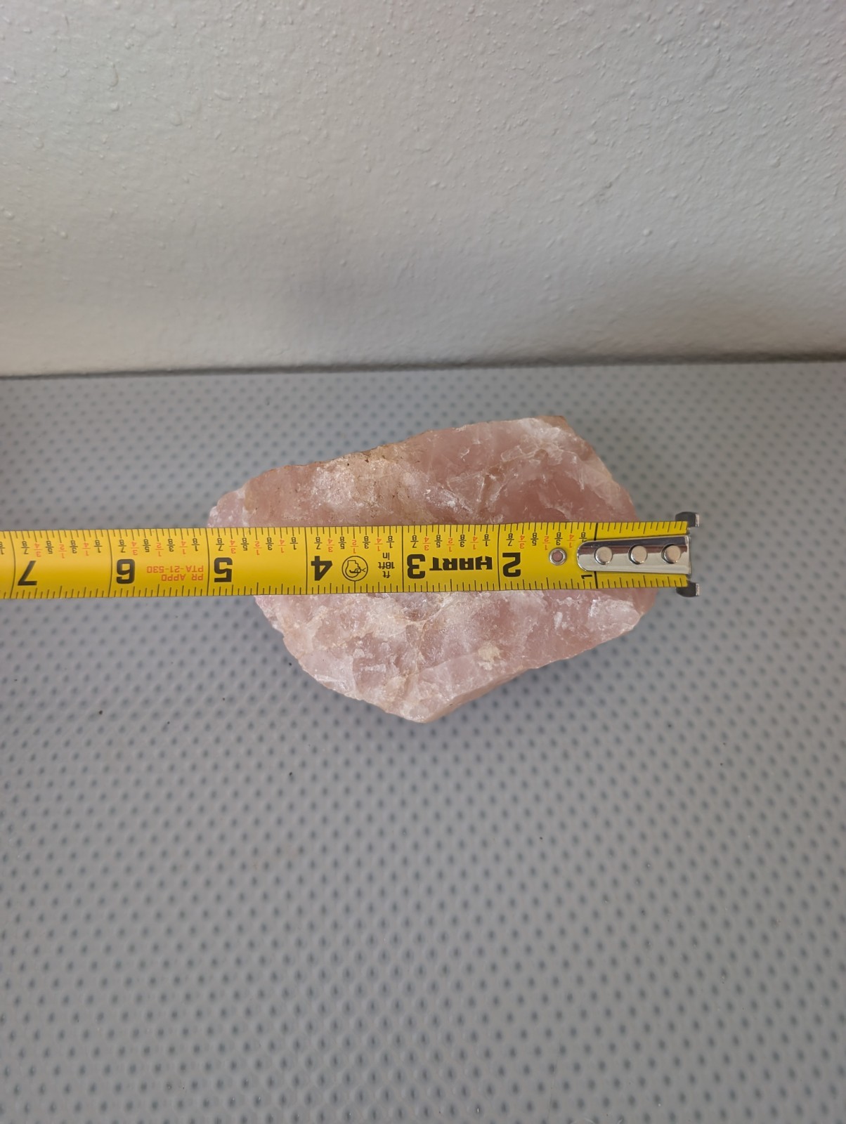 Rose Quartz Natural Rough Crystal Specimen, 1 lb 12.7 oz, Approx. 5 Inches