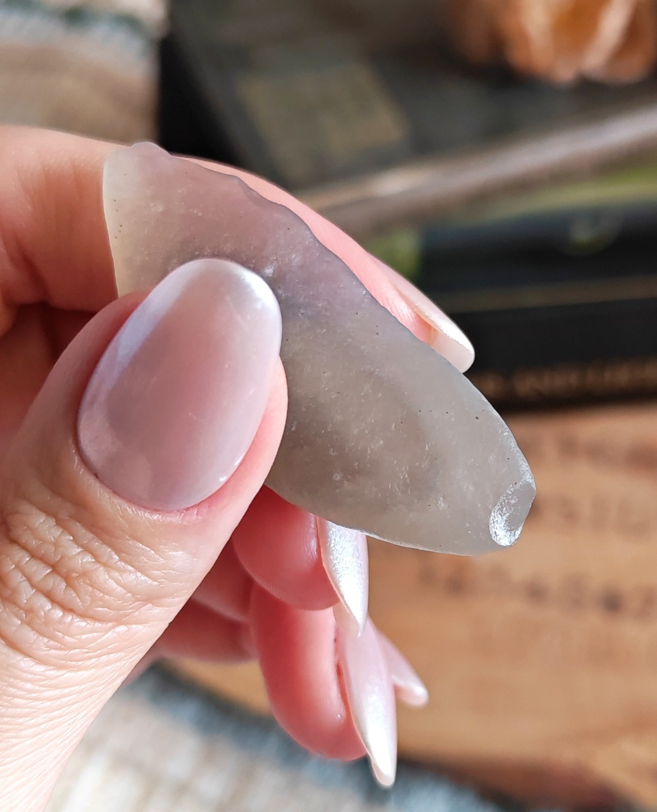 RARE! Gobi Desert Agate With Moving Sand Inclusions Sediment Enhydro Crystal