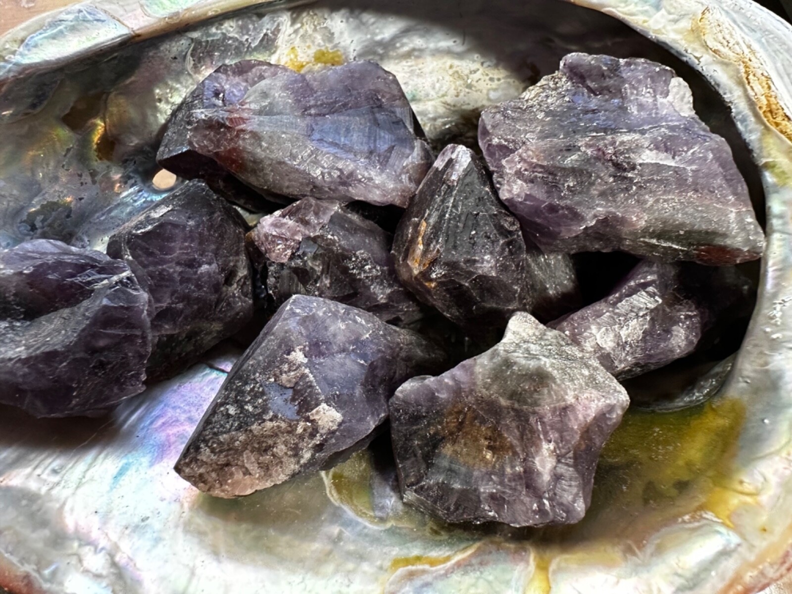 1x Amethyst Cacoxenite Rough Stone 2inch Reiki Healing Crystal Brazil High Vibes