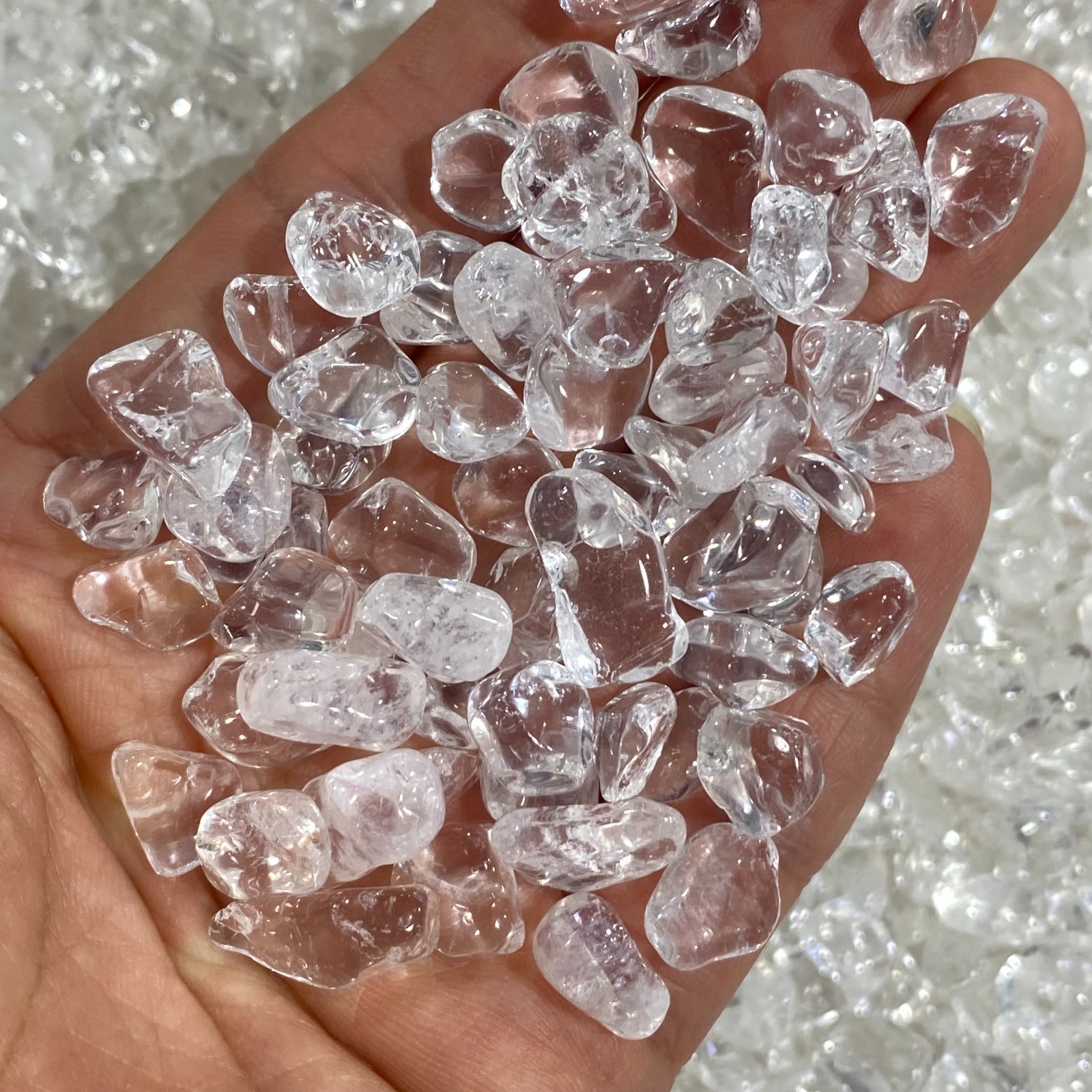 100g Natural White Clear Quartz Crystal Stones Irregular Aquariu Home Decor