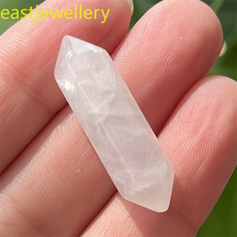 Wholesale natural clear quart obelisk quartz crystal wand double point 105pcs