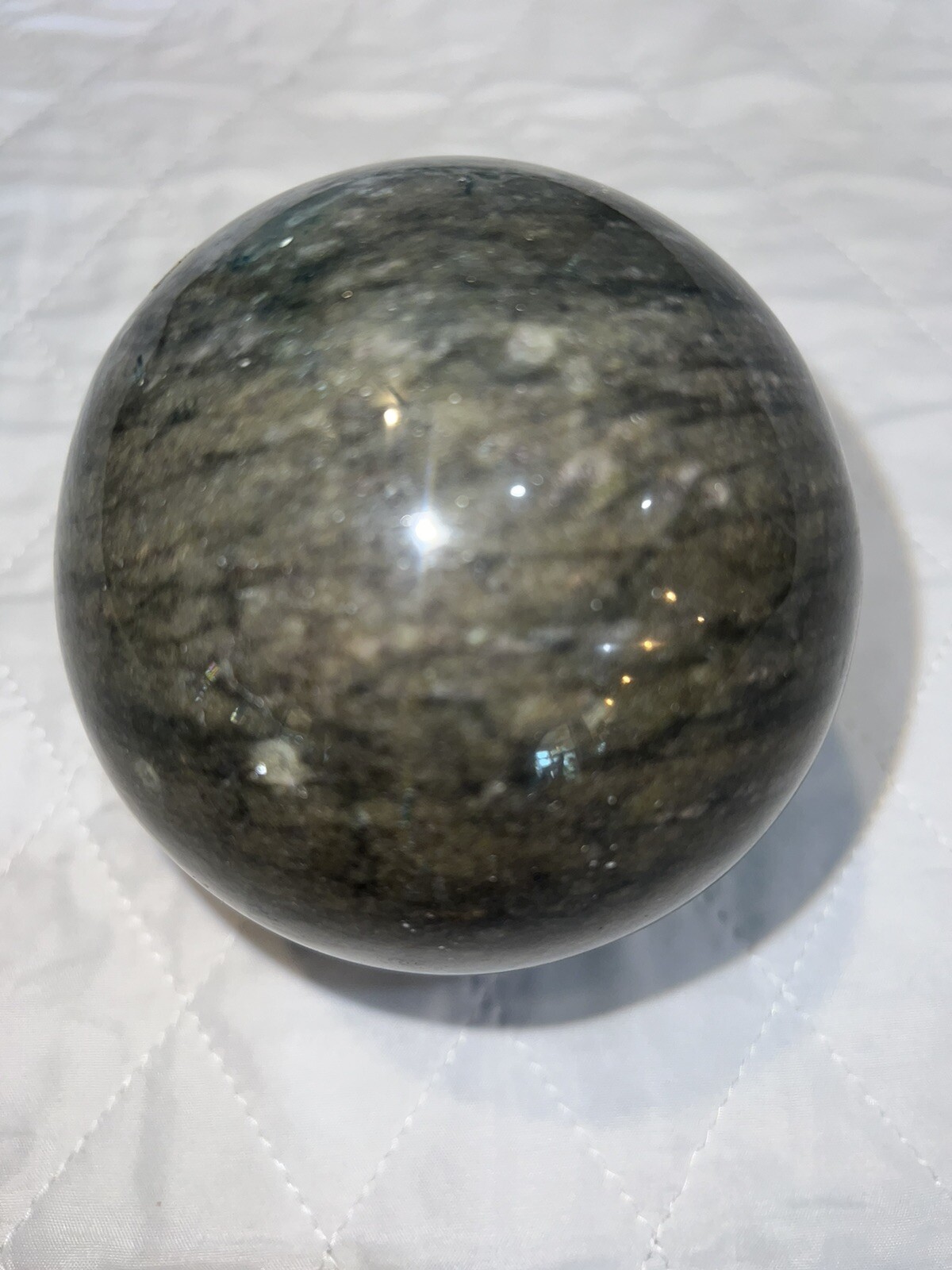 3.5 Pounds 4 Inch Natural Green Onyx Calcite Crystal Energy Healing Ball New.