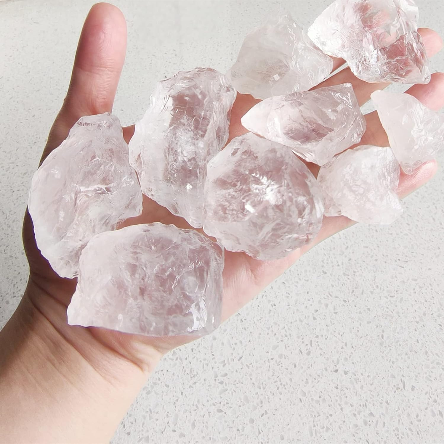 1 Lb Rough Crystals Bulk Raw Healing Stones for Tumbling, Wire Wrapping, Wicca R