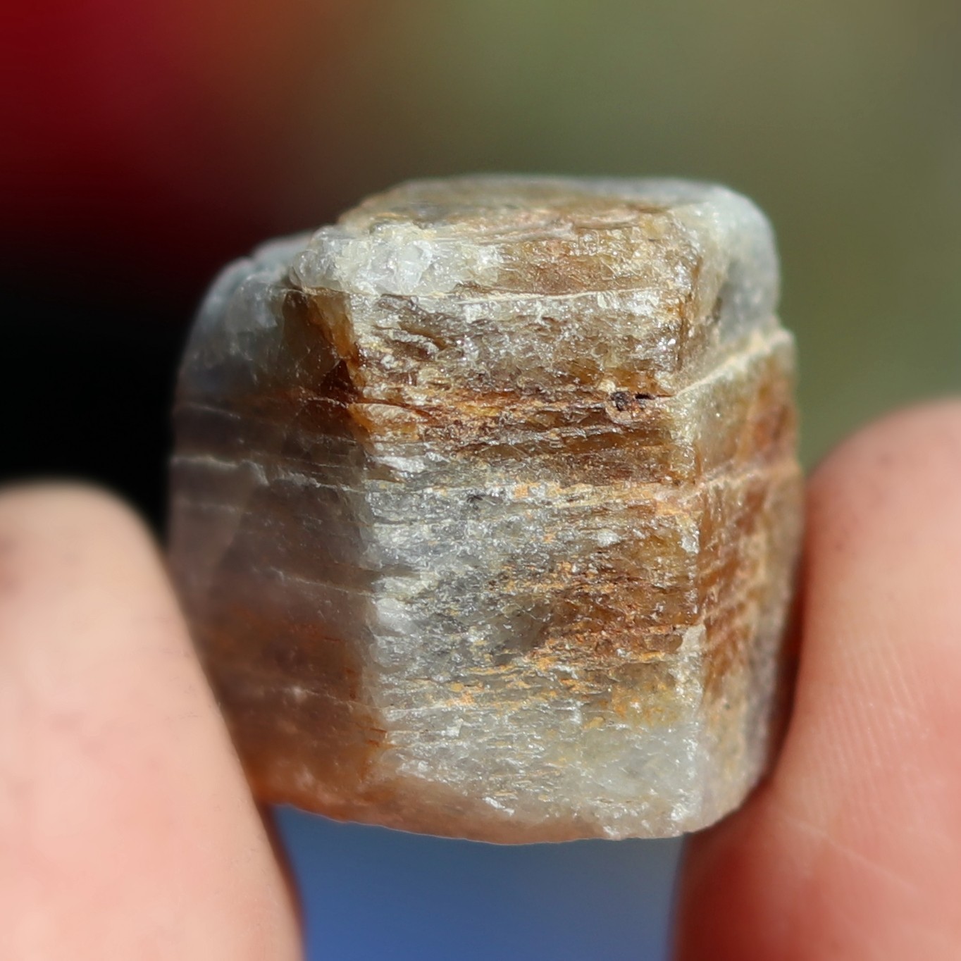 Mineral Specimen: Blue Corundum, Sapphire Crystal from Madagascar (COR64)