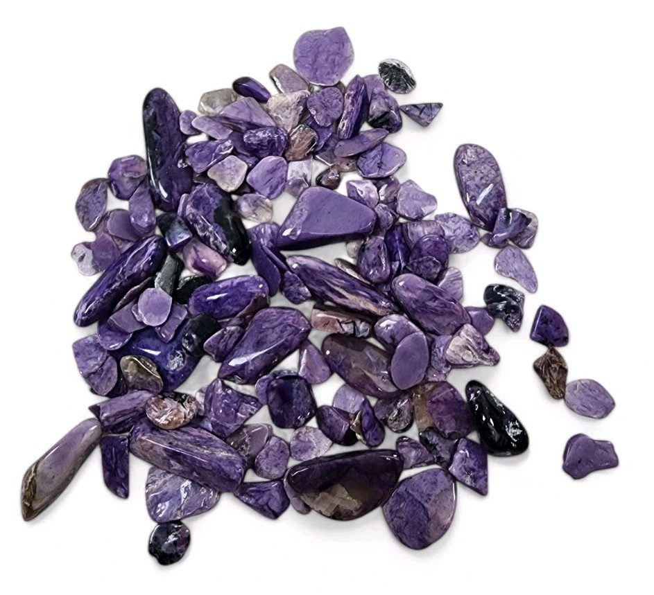 Charoite Crystal Polished Chips Russia 64.2 grams A-Grade