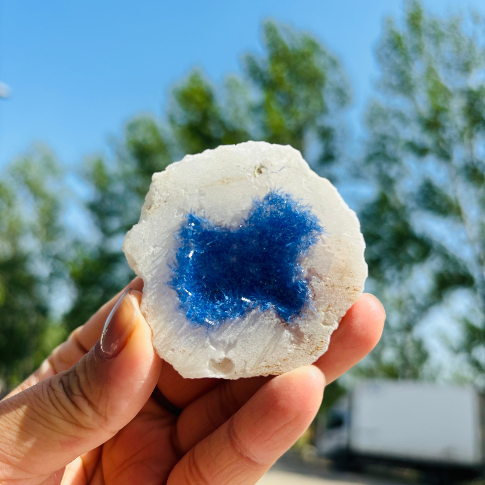1pc Natural Agate Geode Quartz Crystal Energy Mineral Specimen Reiki Decor
