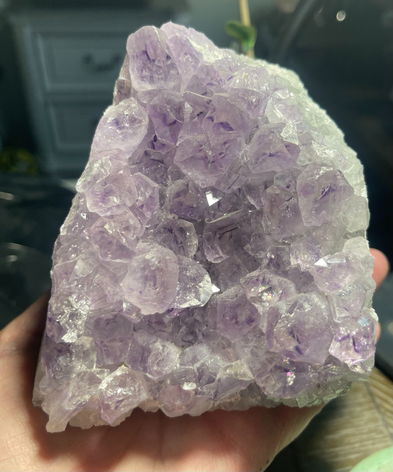 Amethyst Crystal Cluster Natural Geode from Uruguay 5 LBS !! FREE SHIPPING