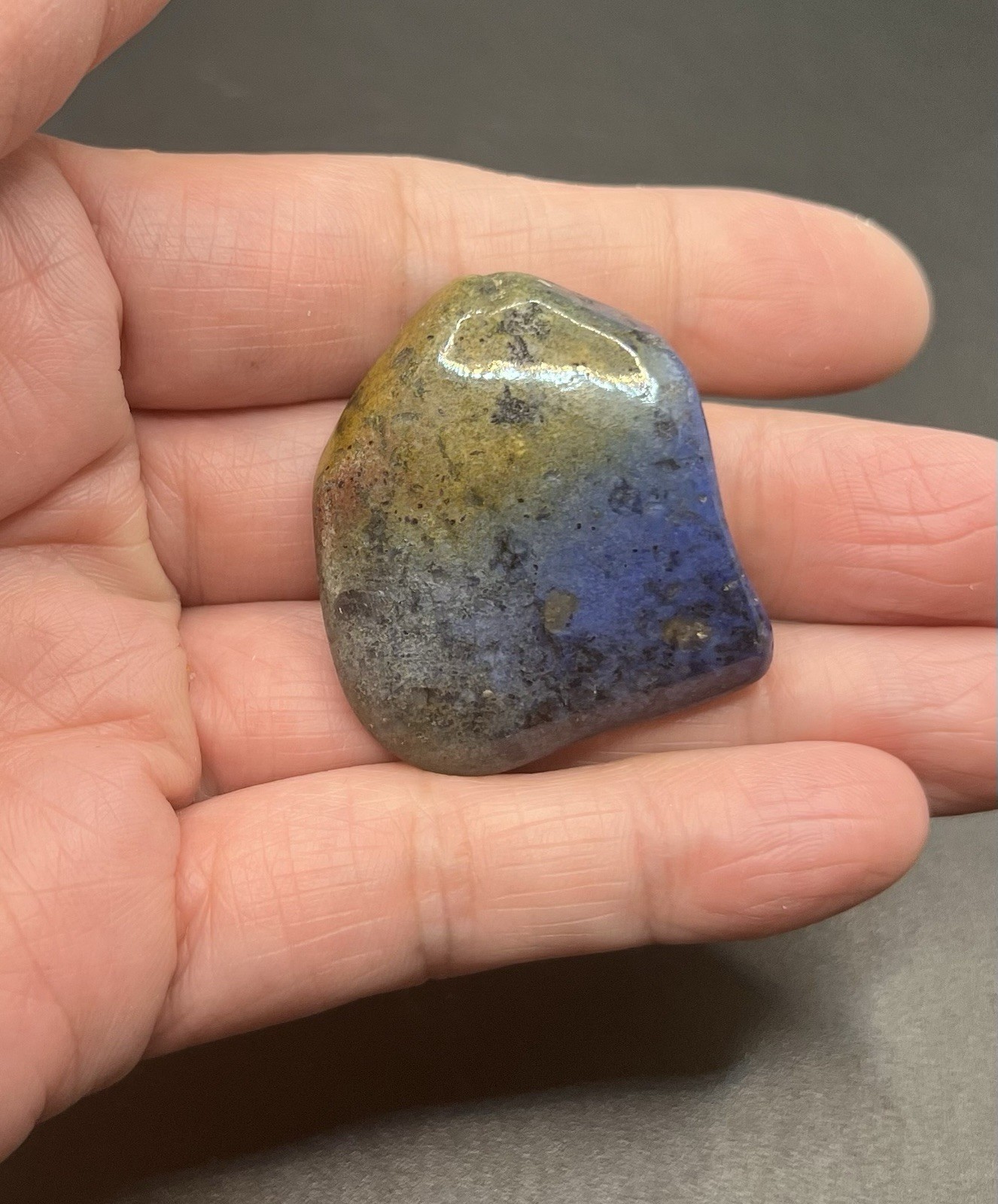 Dumortierite Genuine Stones from Mozambique 3pcs 91.4g Total