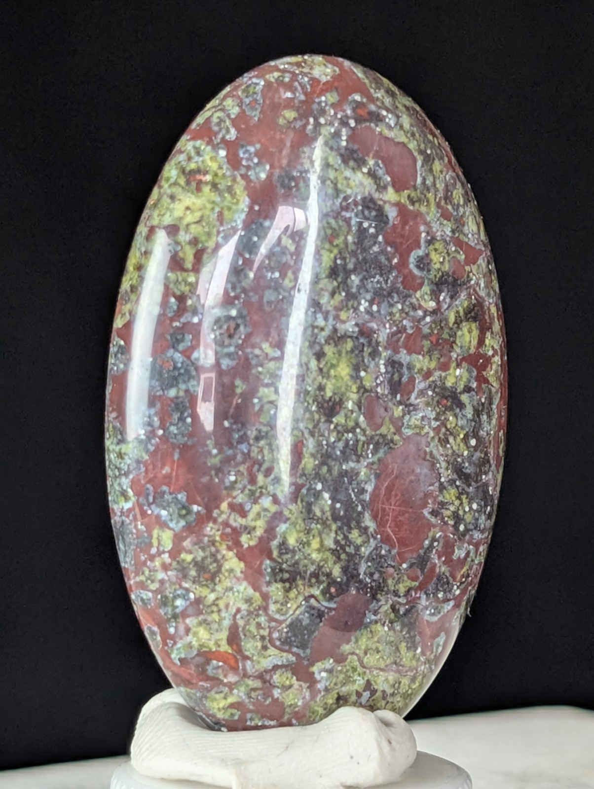 Dragon Blood Palmstone Crystal Gemstone Fidget Worry Palm Stone Polished