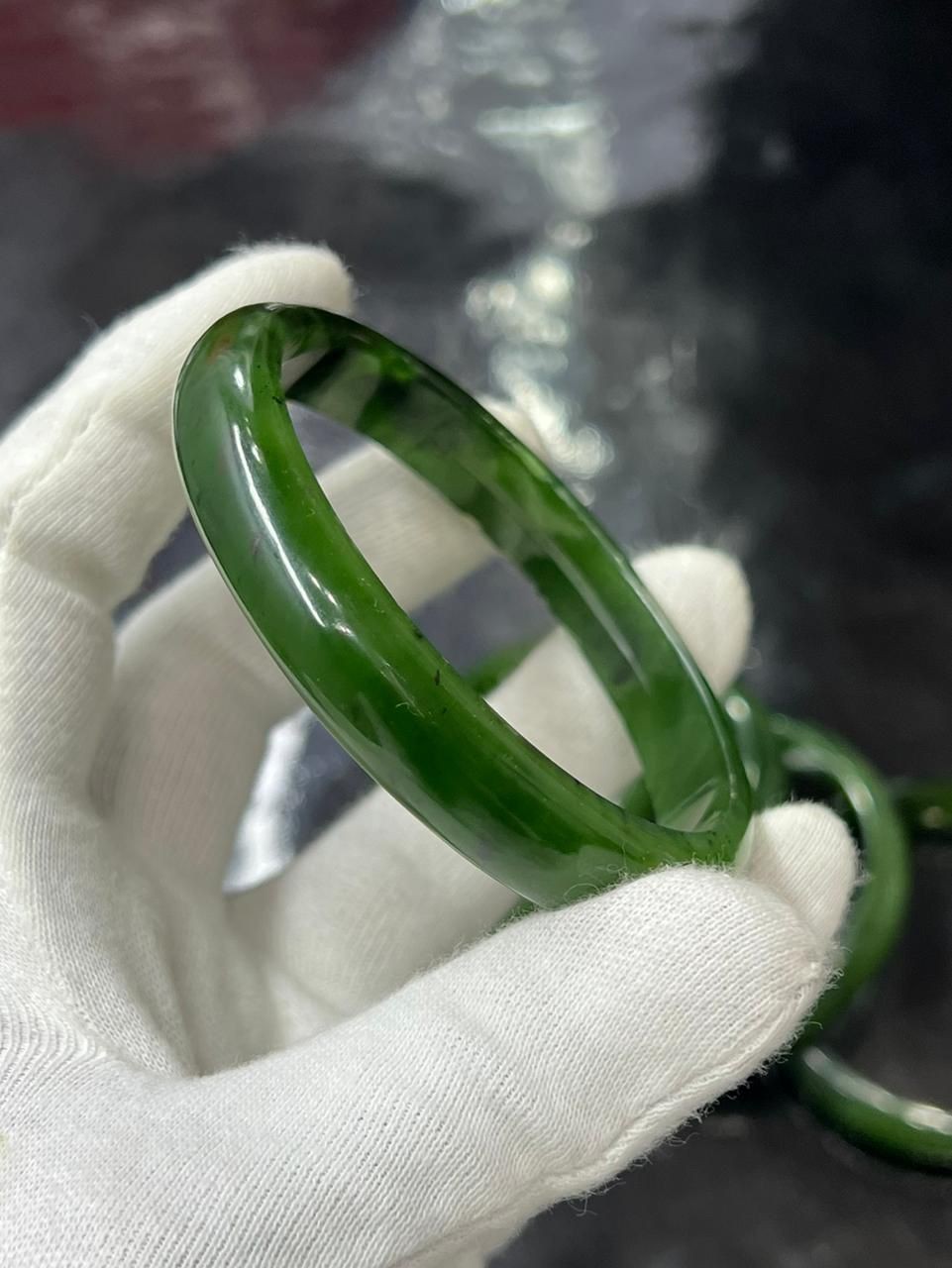 Nephrite Bangle Handmade Jellewery