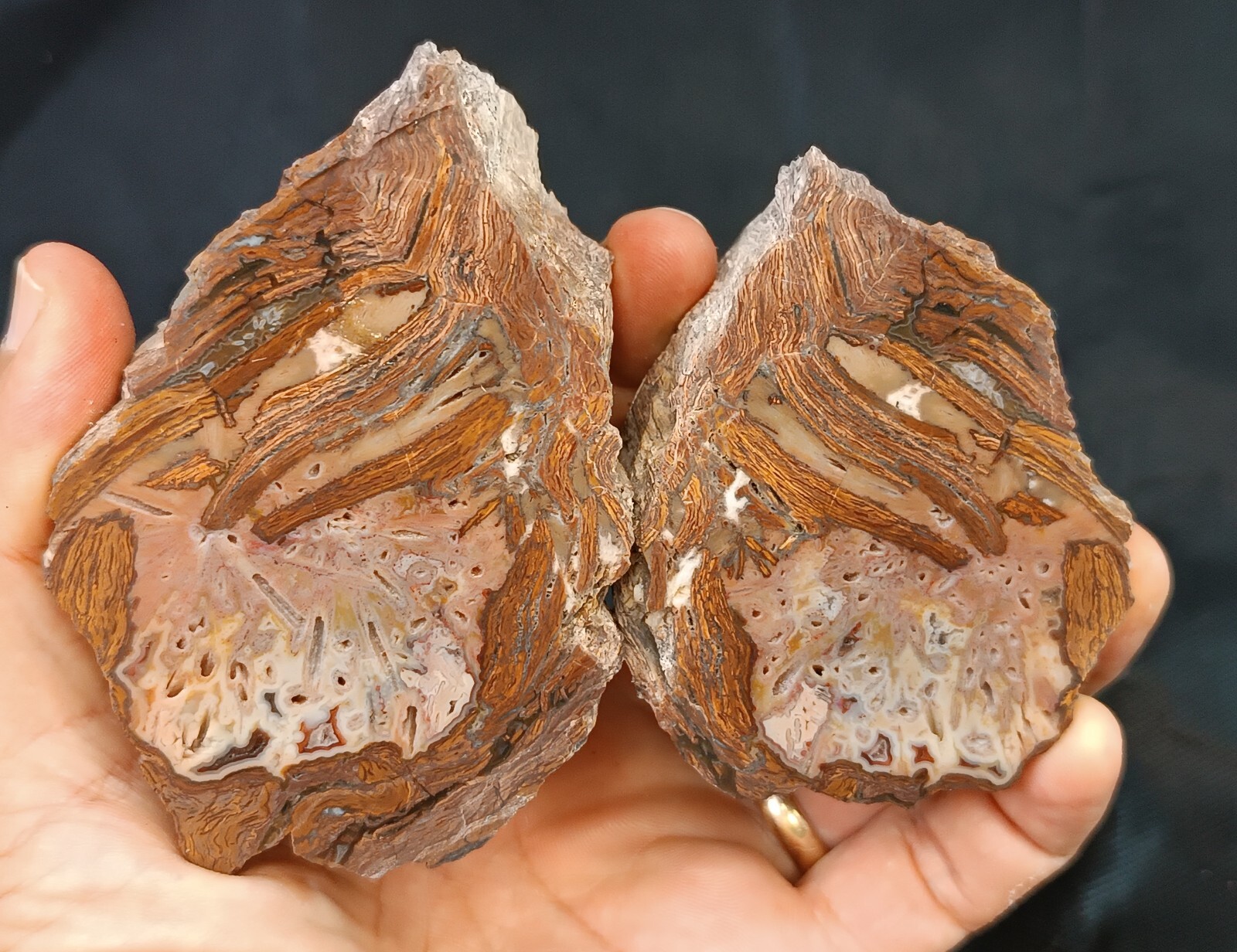 720g/1.59 lb turkish rhyolite agate stone rough, customs duty included