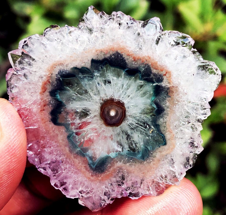 100CT WOW! Boutique Natural Trapiche Star Green Amethyst Flower Specimen ip1377