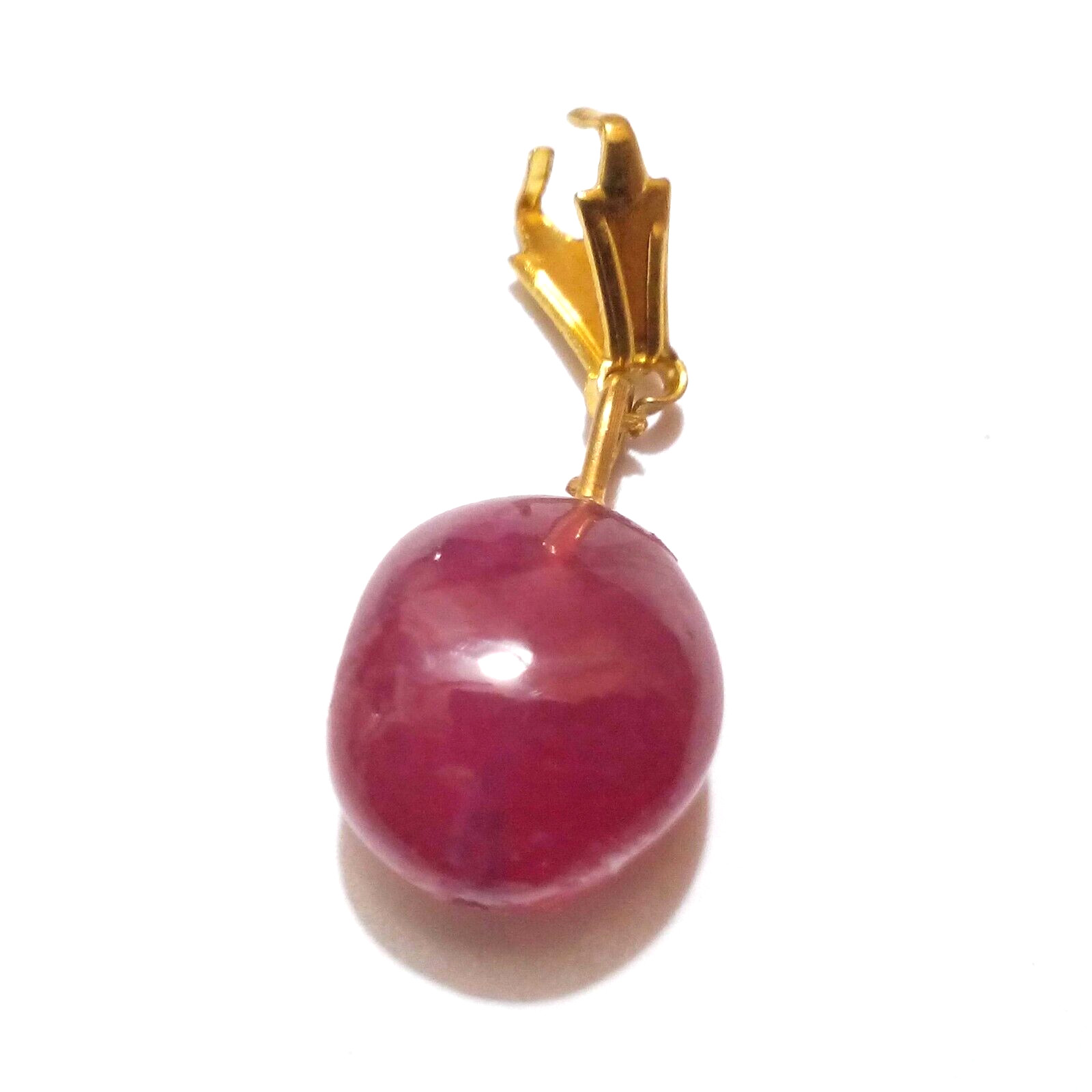 Attractive Red Ruby Cabochon Drill Tumble Beads 7.65 Crt Ruby Loose Gemstone