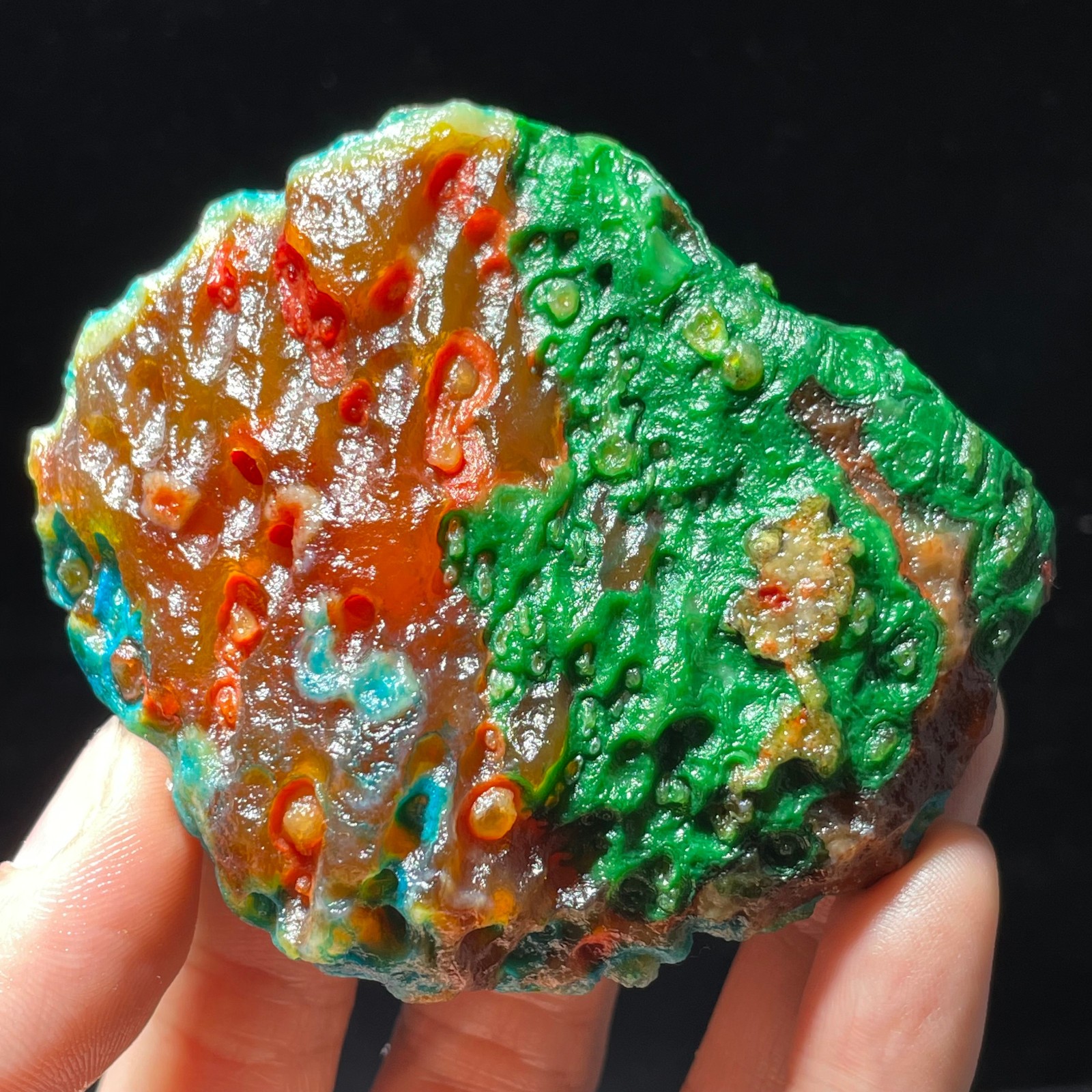 147g Rare Mongolia Gobi Agate Eyes Agate/stone Collection Specimen Healing G352