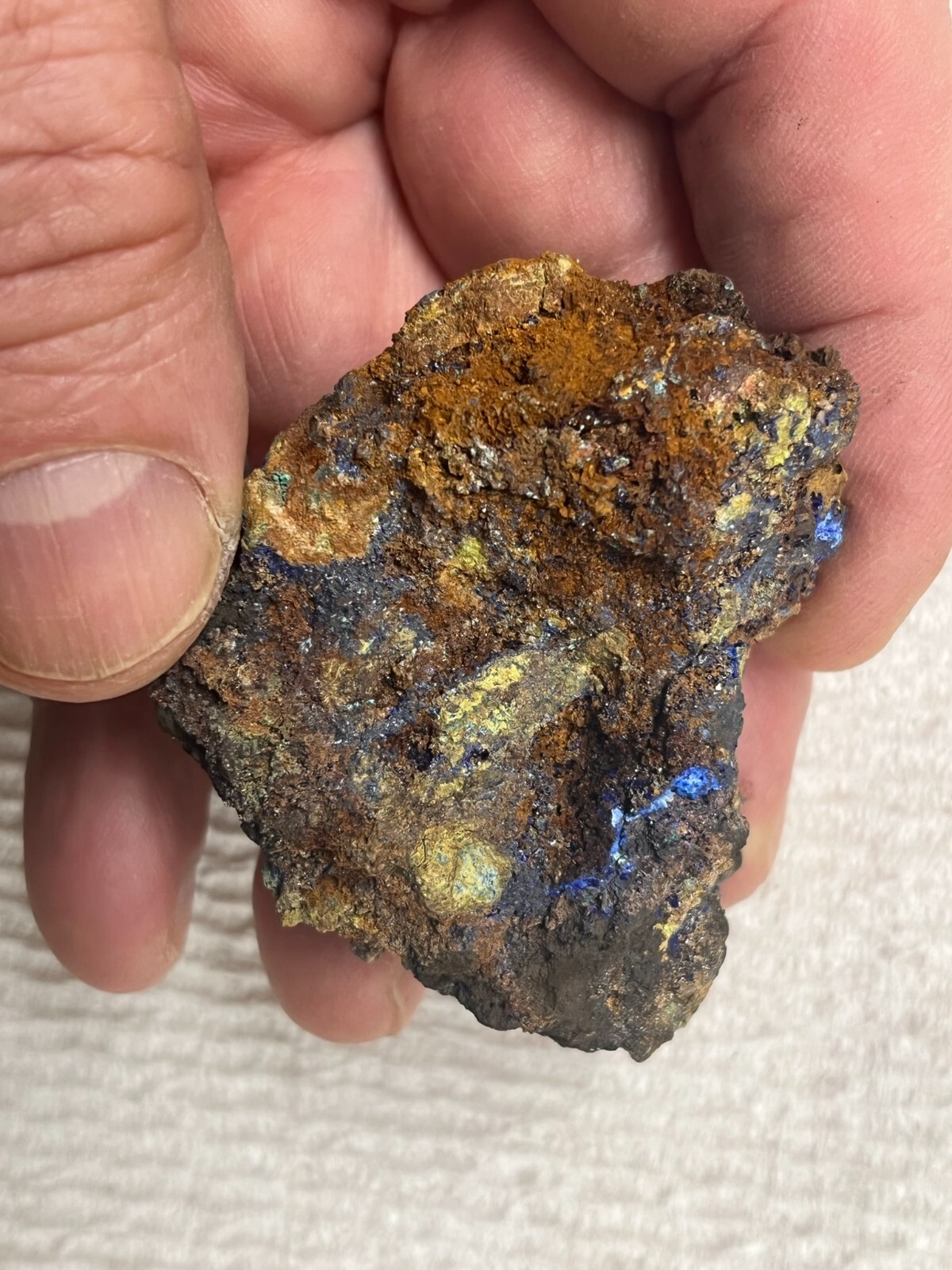 Azurite and malachite from Laurium, Greece