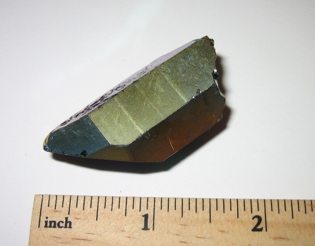1.6″ BEAUTIFUL TITANIUM QUARTZ CRYSTAL MINERAL POINT (TREATED IN USA) ~ 21.7g *1