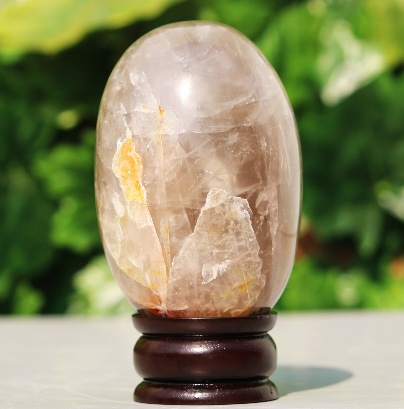 Superb Smoky Quartz Crystal Chakra Healing Reiki Aura Energy Stone Lingam 1150g