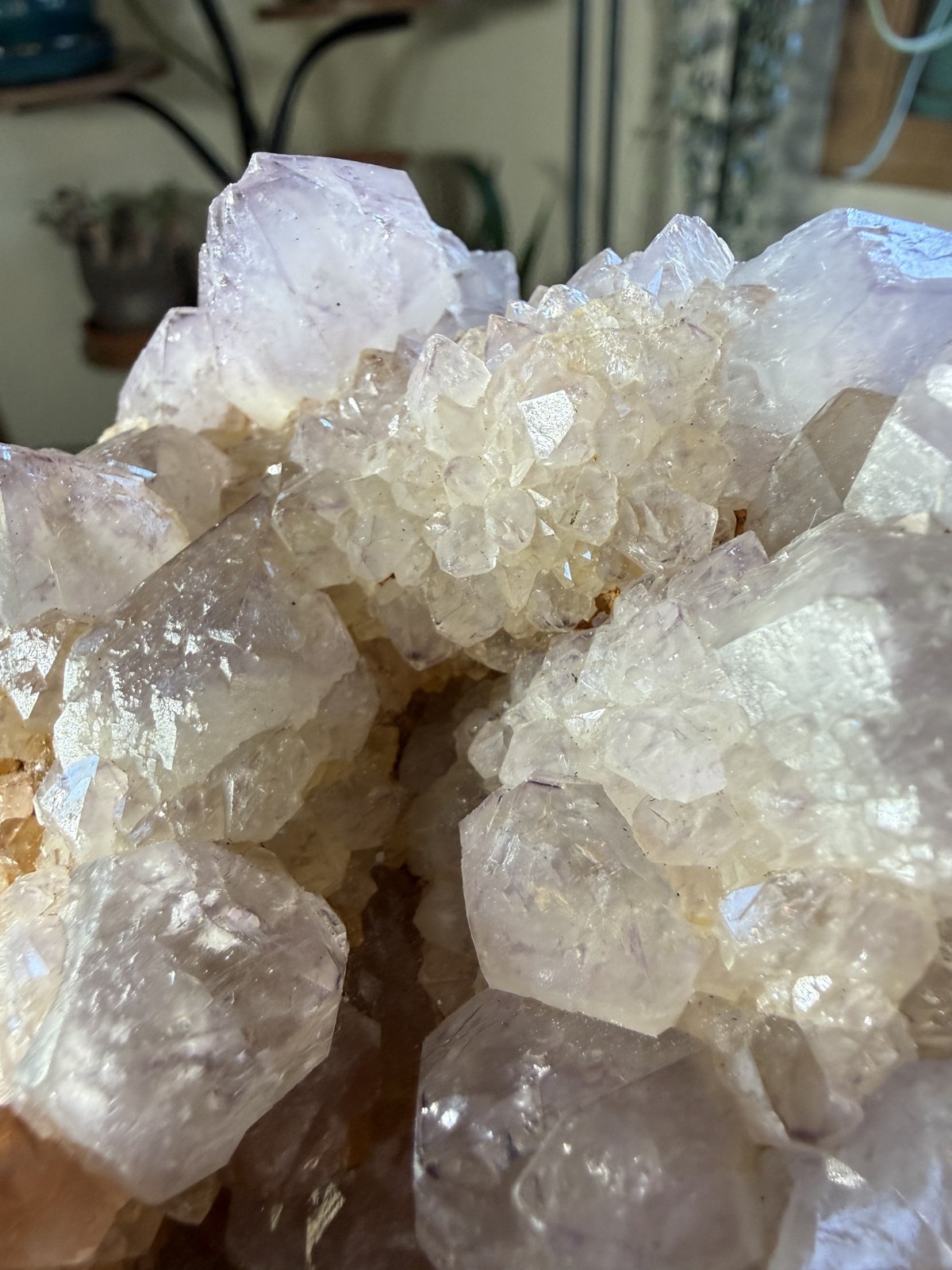 Spirit Quartz Purple Crystal Cluster – 11.99 oz
