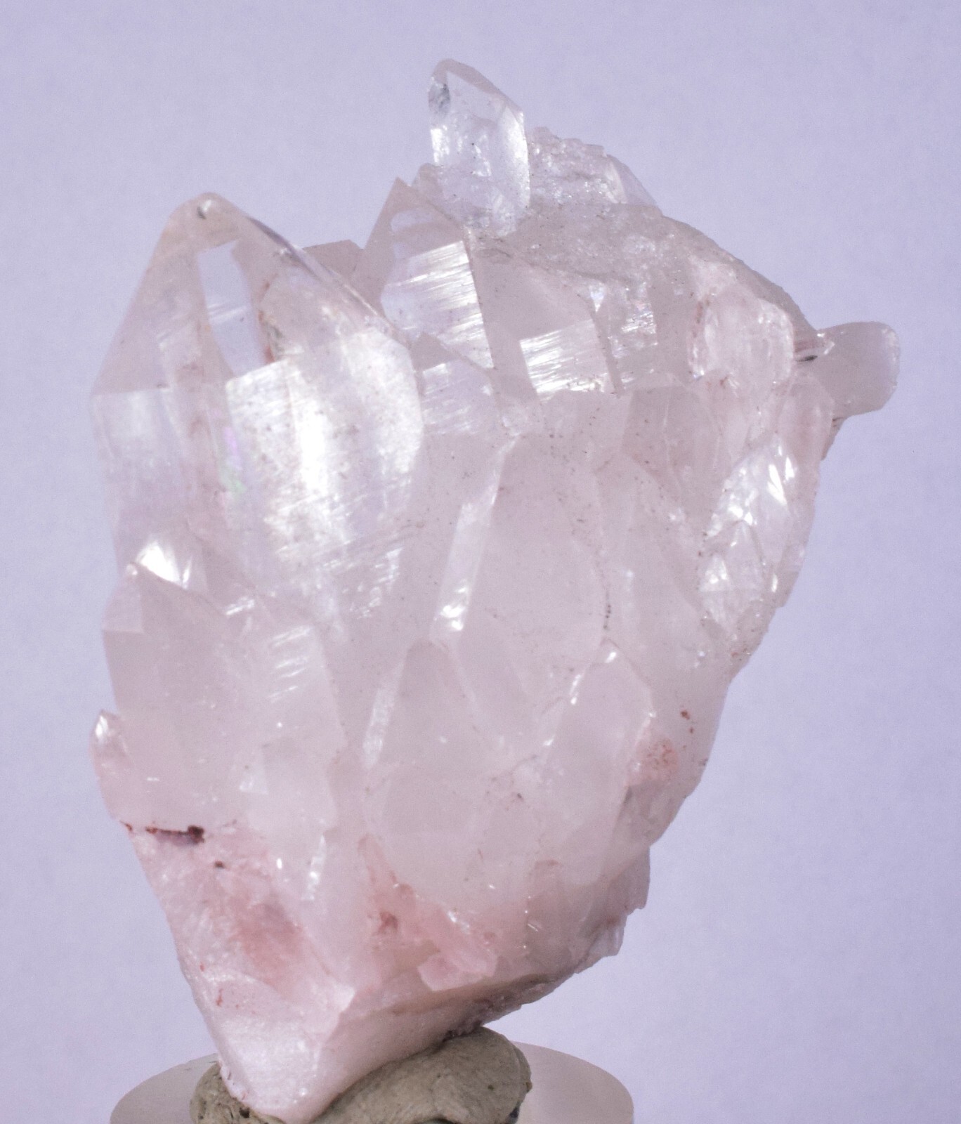 4.5cms QUARTZ GWINDEL FADEN COLOMBIA RARE SHINY CRYSTAL MINERAL SPECIMEN QB52