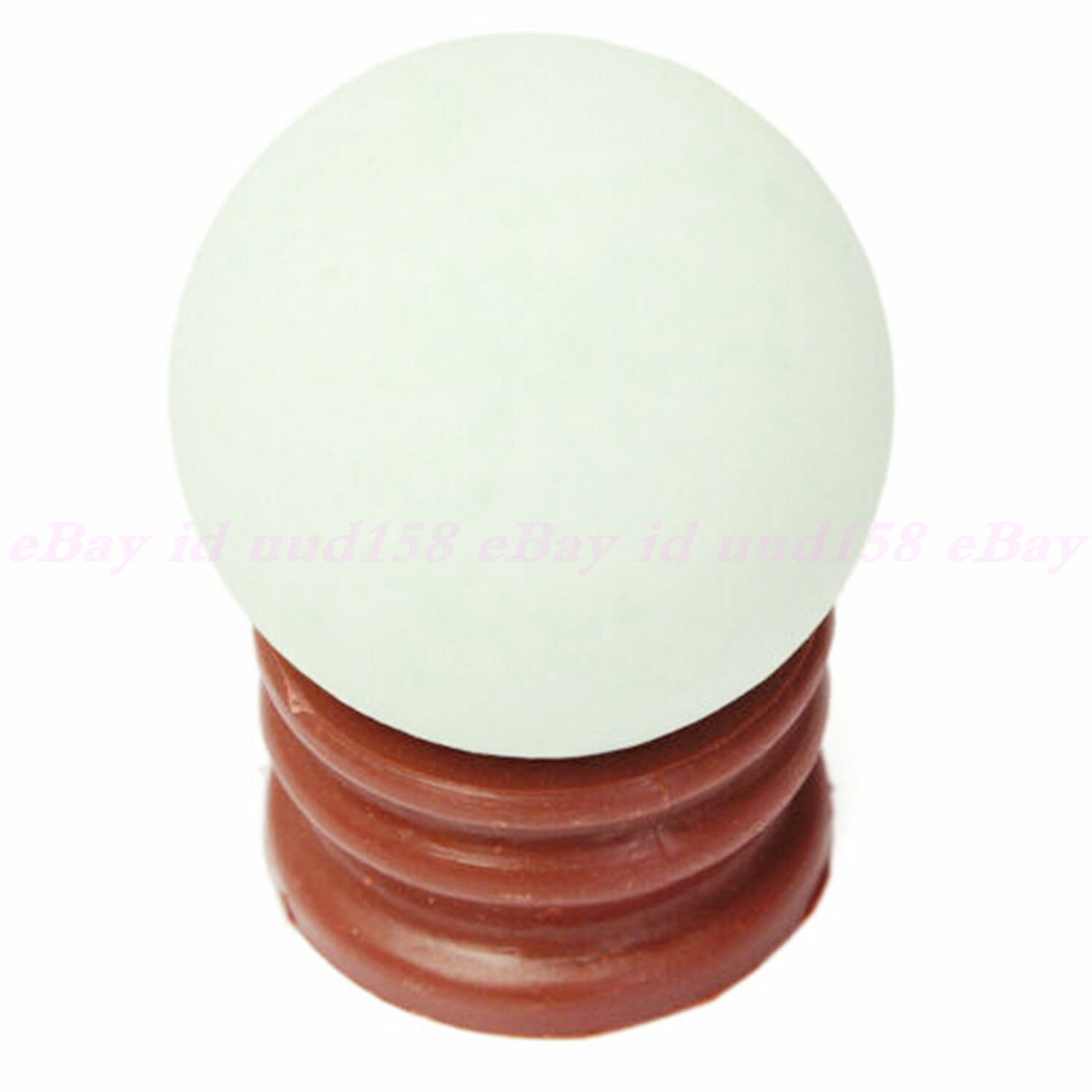 40/50/100mm Green Glow White Jade Stone Glow In The Dark Stone Ball